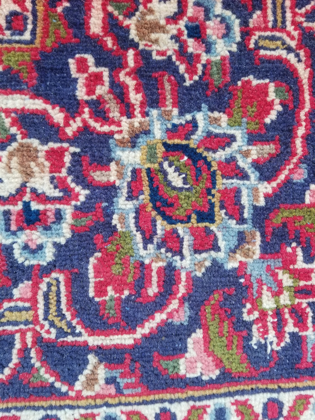 Antique Traditional Handmade Oriental Wool Multicolor Rug 289x195cm
