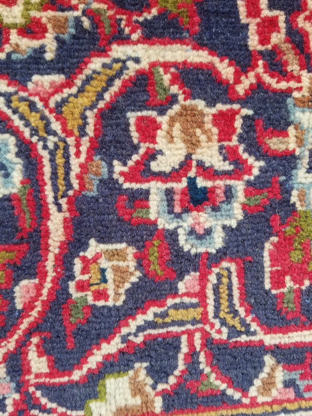 Antique Traditional Handmade Oriental Wool Multicolor Rug 289x195cm