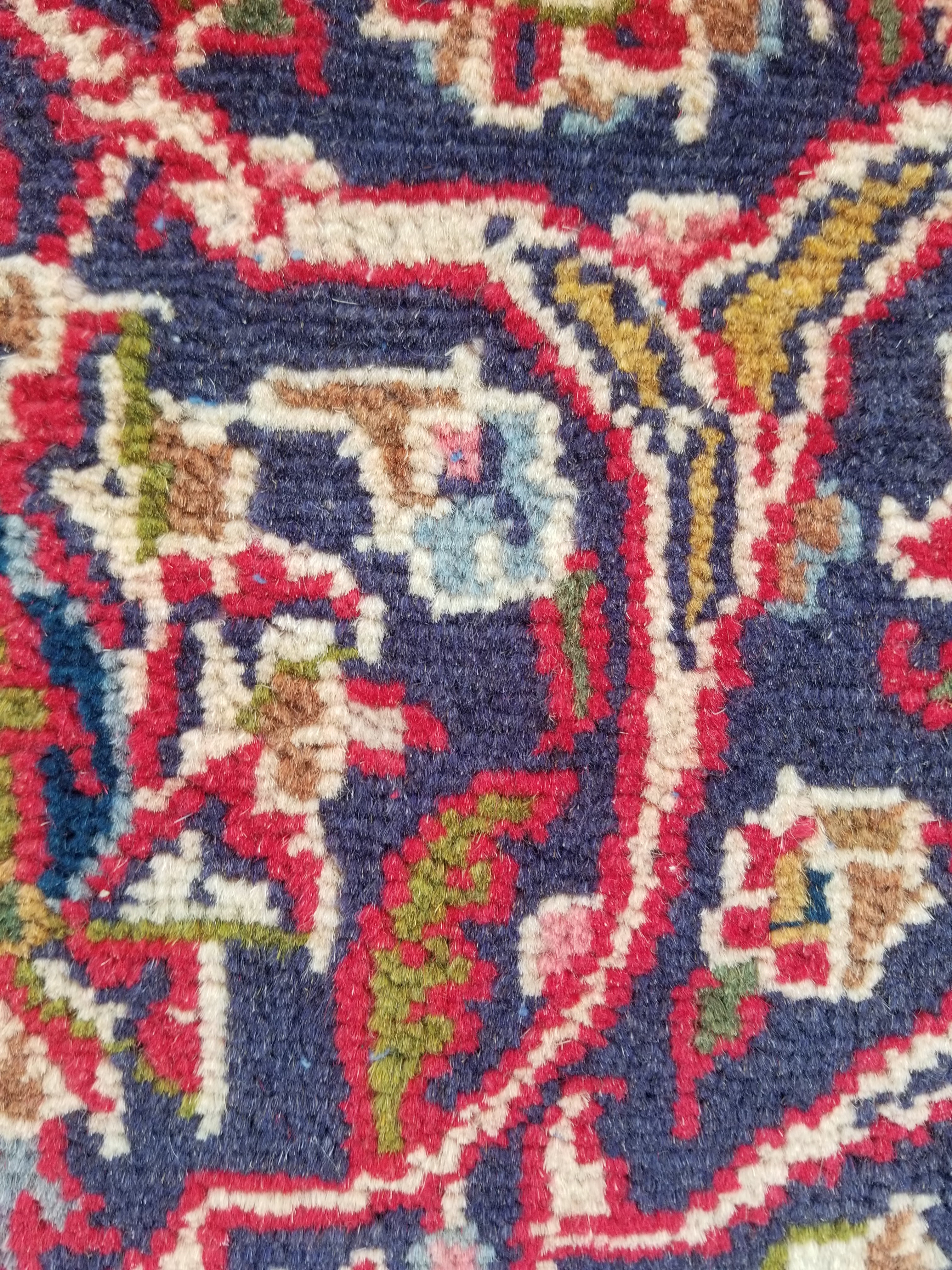 Antique Traditional Handmade Oriental Wool Multicolor Rug 289x195cm