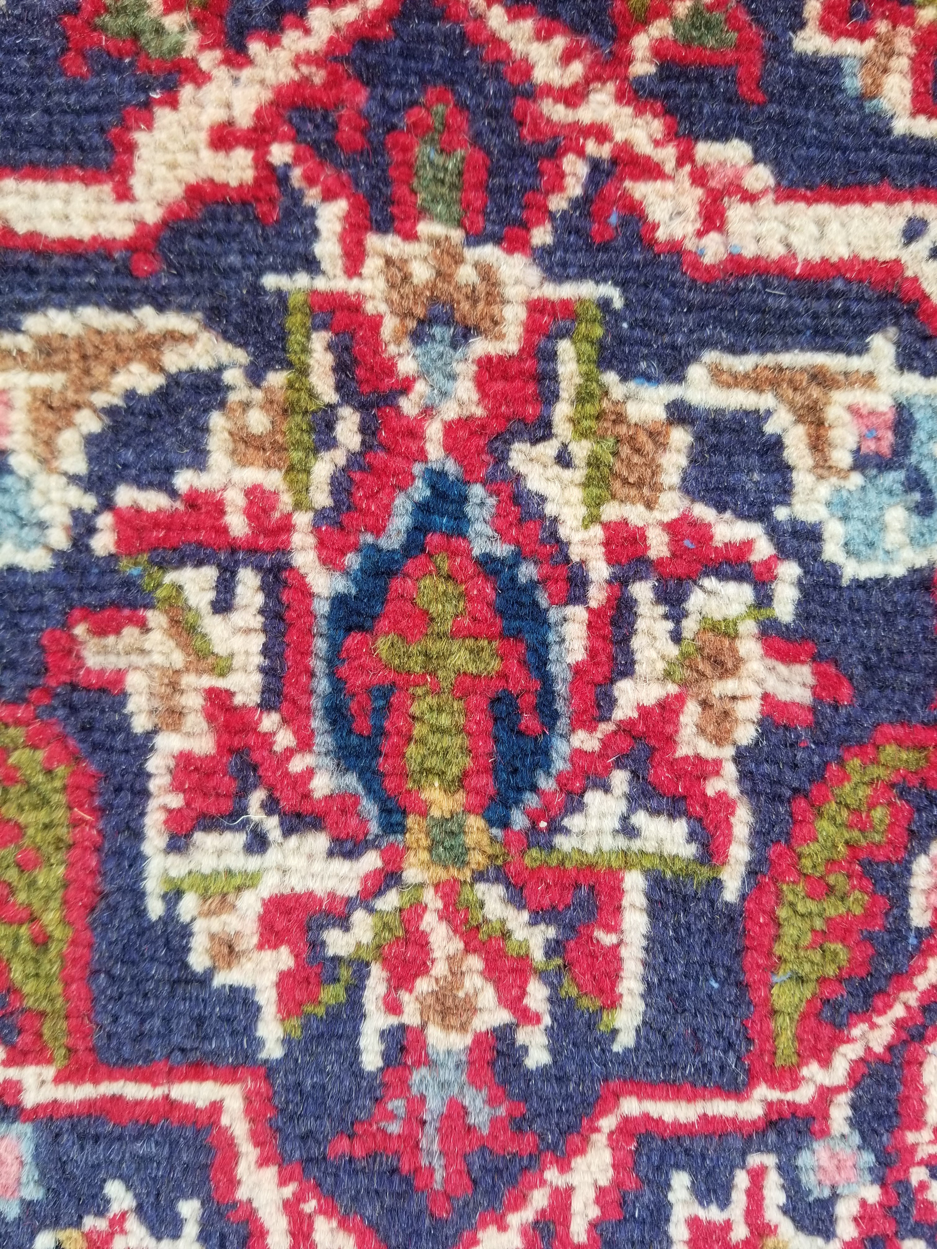 Antique Traditional Handmade Oriental Wool Multicolor Rug 289x195cm