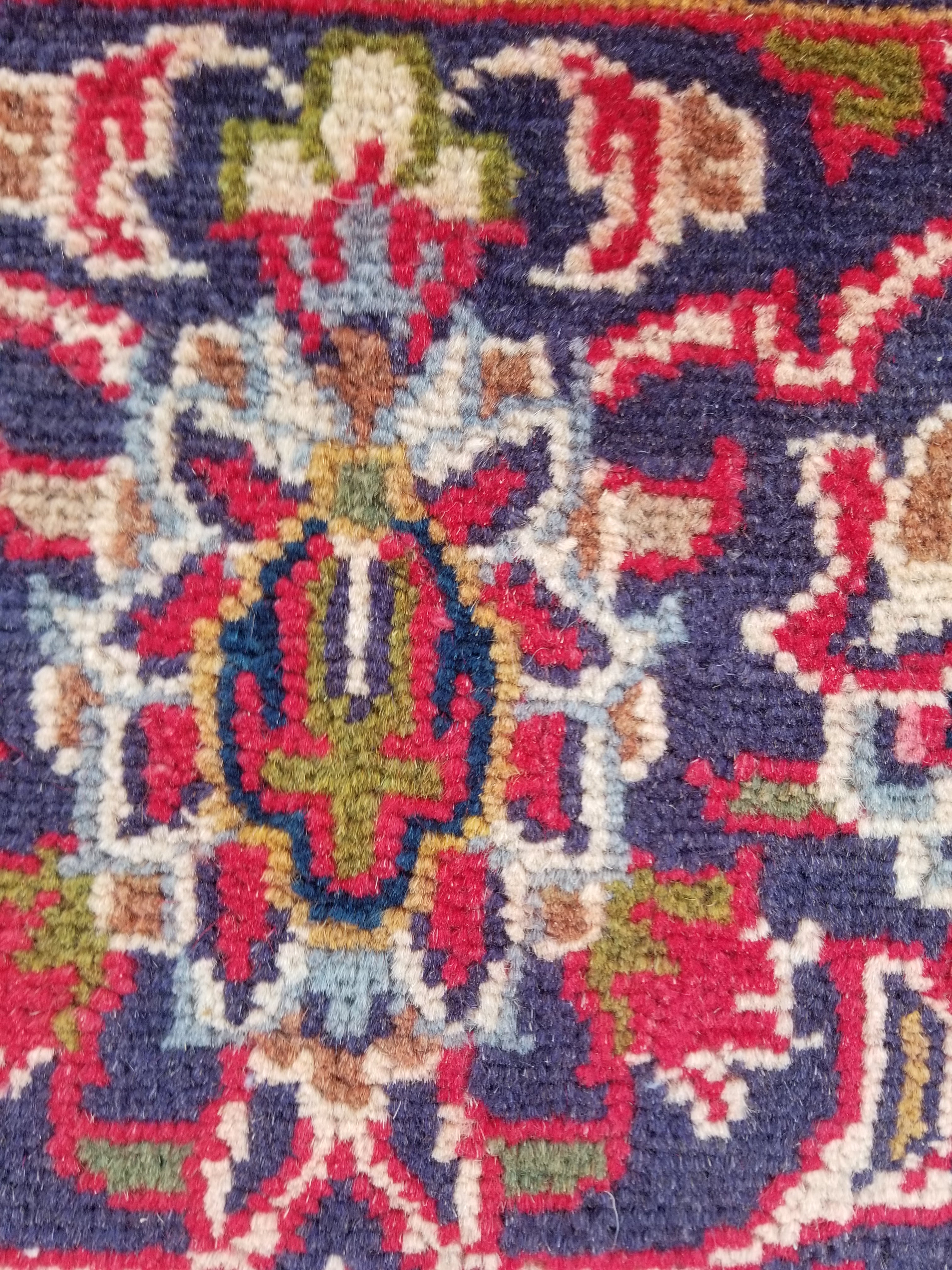 Antique Traditional Handmade Oriental Wool Multicolor Rug 289x195cm
