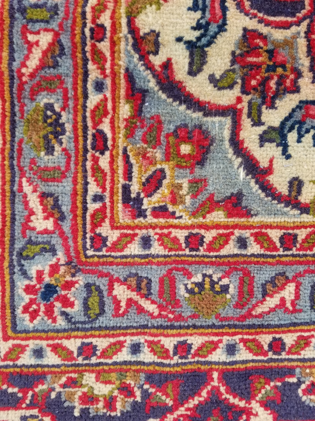 Antique Traditional Handmade Oriental Wool Multicolor Rug 289x195cm