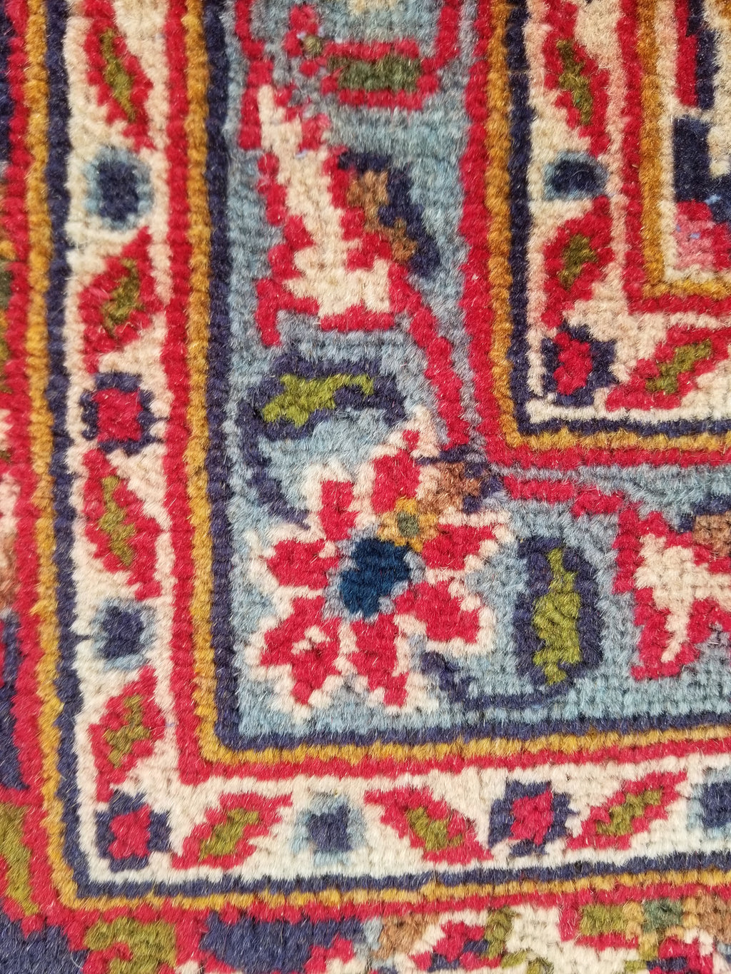 Antique Traditional Handmade Oriental Wool Multicolor Rug 289x195cm