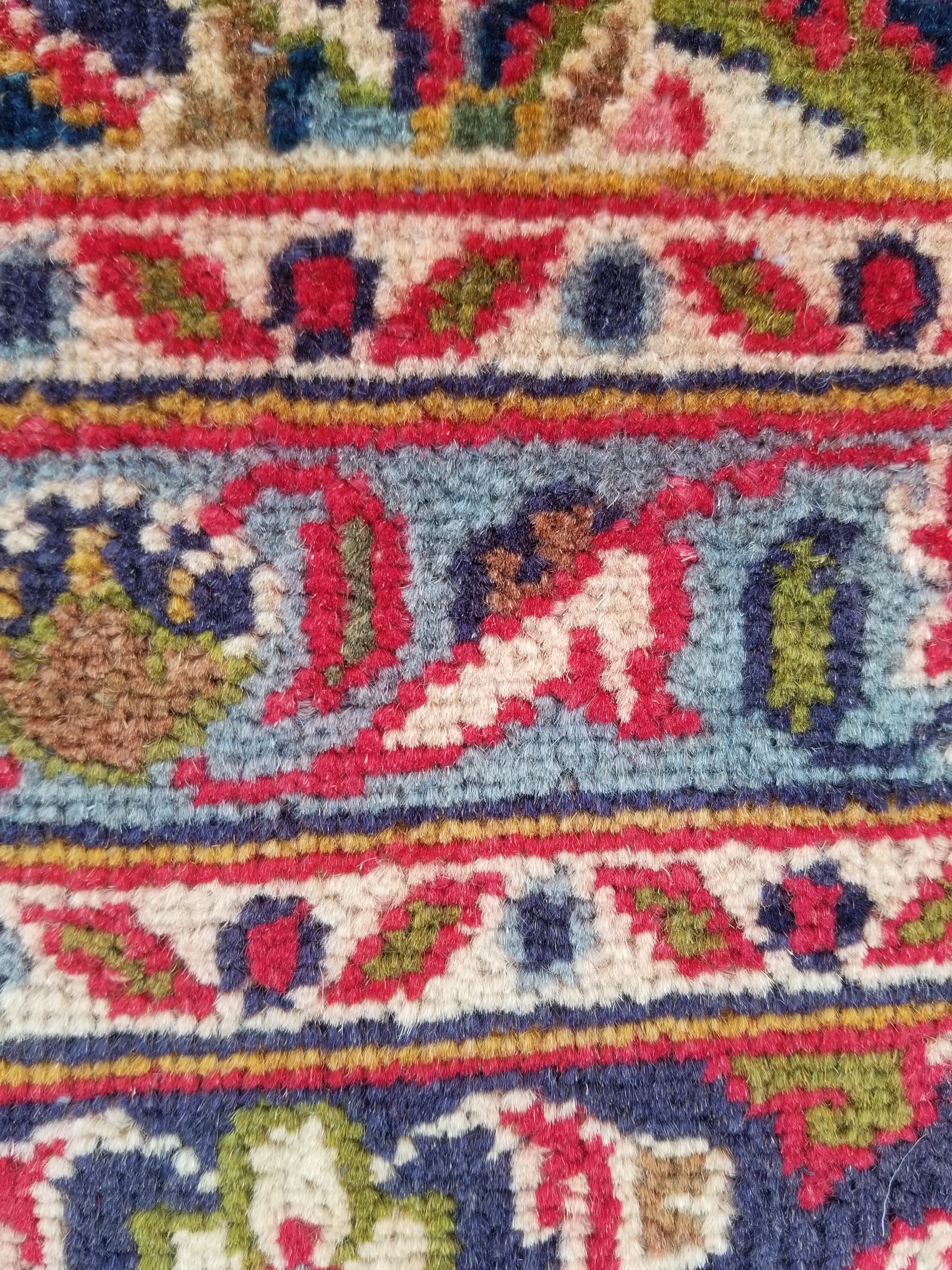 Antique Traditional Handmade Oriental Wool Multicolor Rug 289x195cm