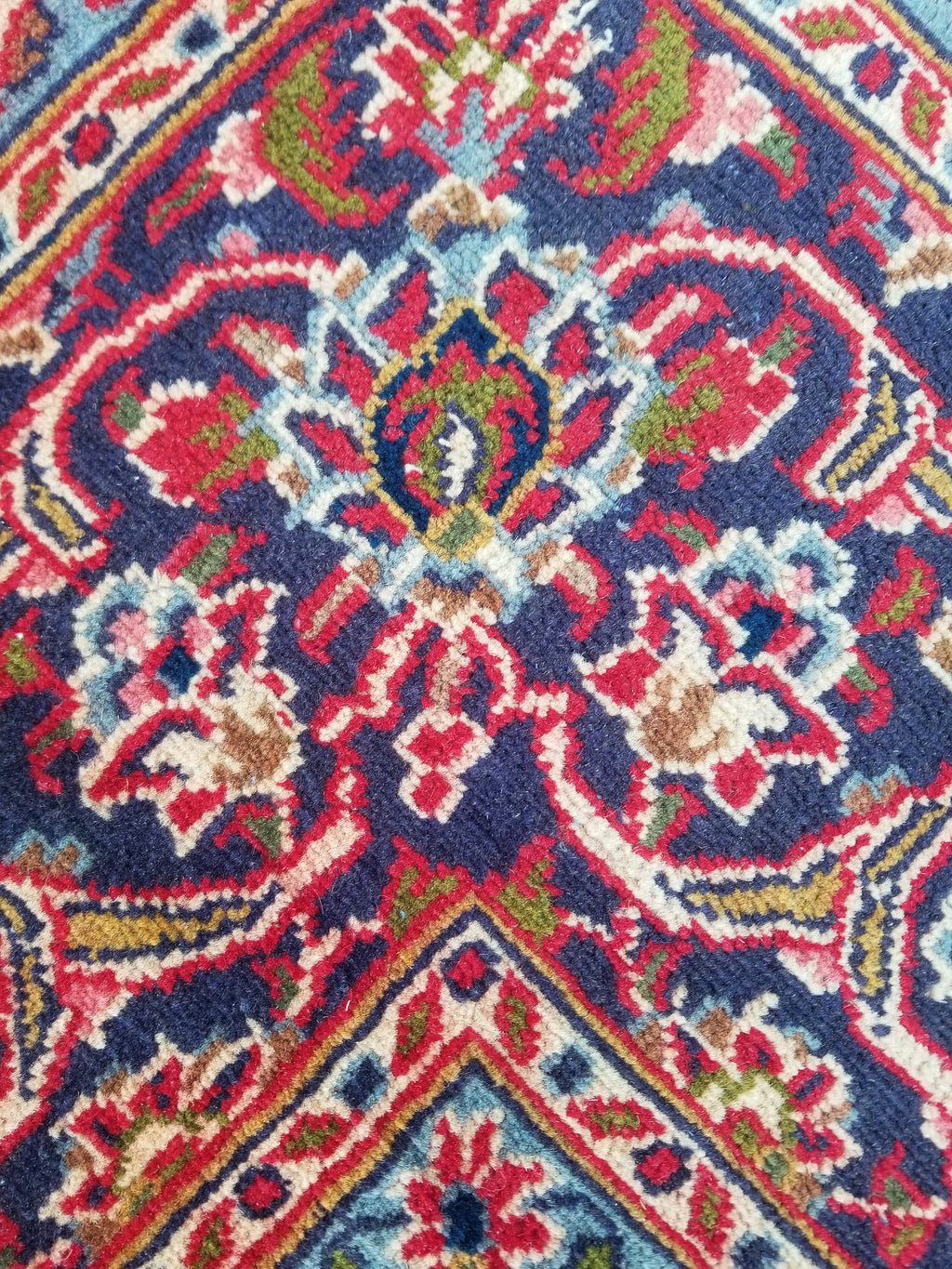 Antique Traditional Handmade Oriental Wool Multicolor Rug 289x195cm