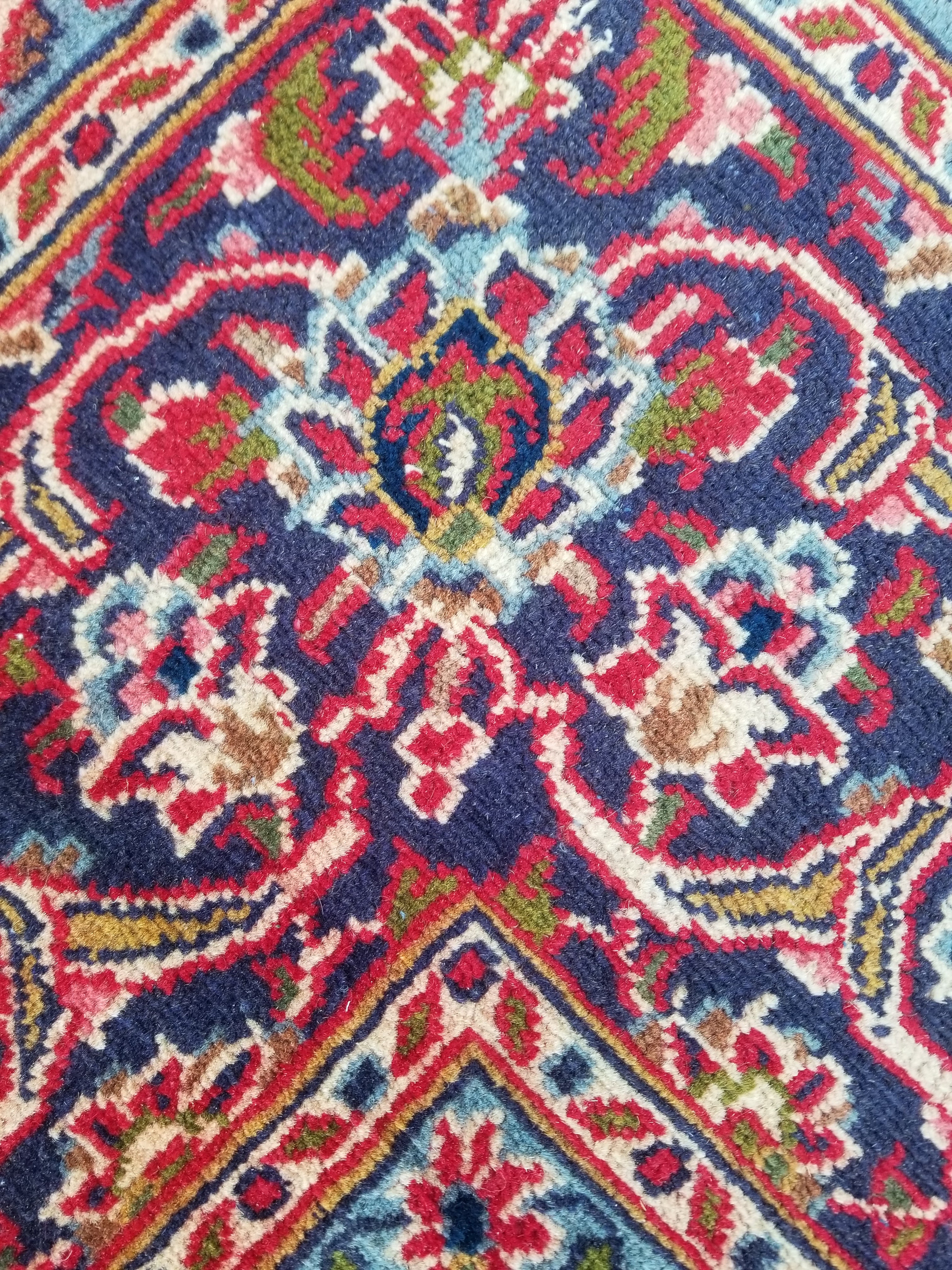 Antique Traditional Handmade Oriental Wool Multicolor Rug 289x195cm