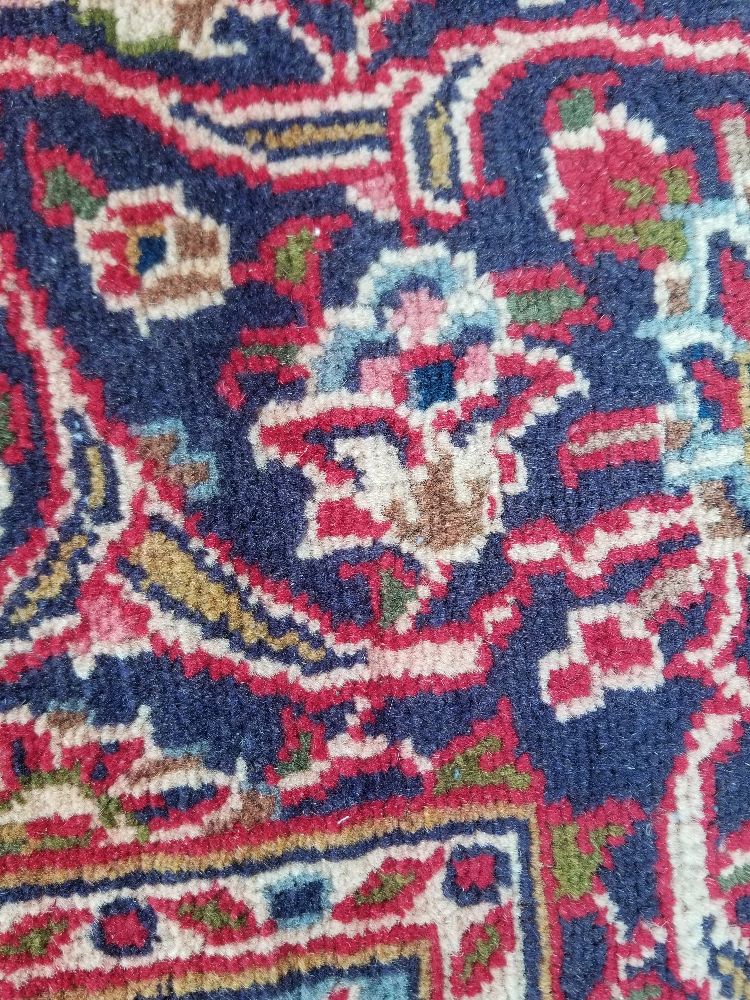 Antique Traditional Handmade Oriental Wool Multicolor Rug 289x195cm