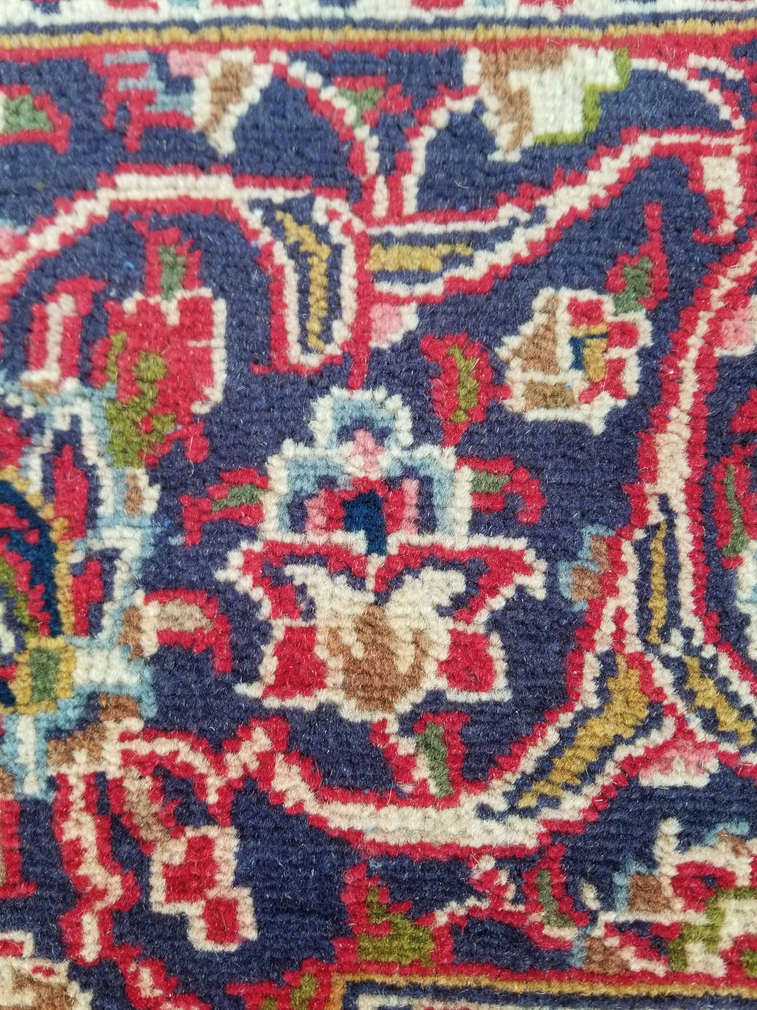 Antique Traditional Handmade Oriental Wool Multicolor Rug 289x195cm
