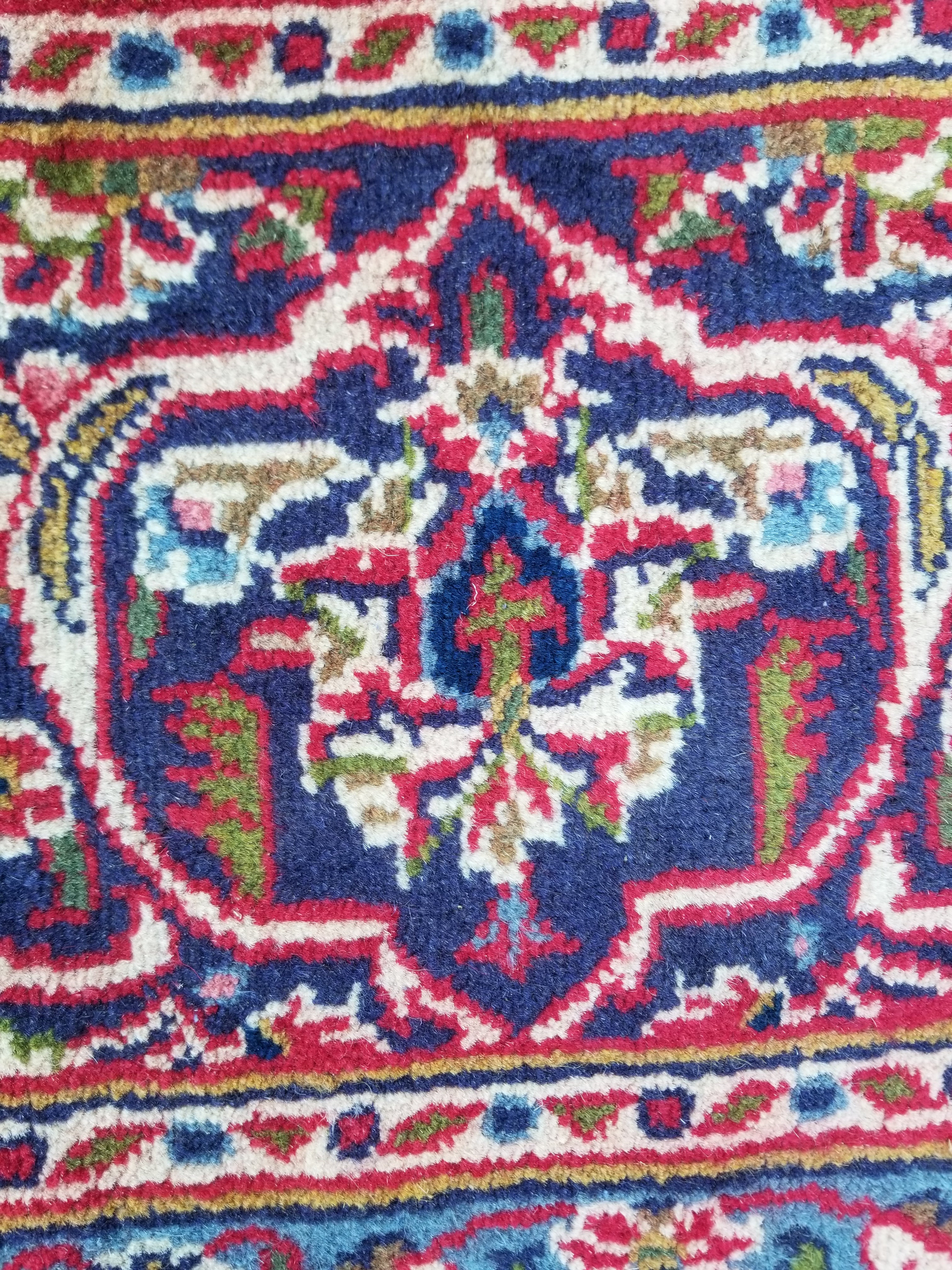 Antique Traditional Handmade Oriental Wool Multicolor Rug 289x195cm