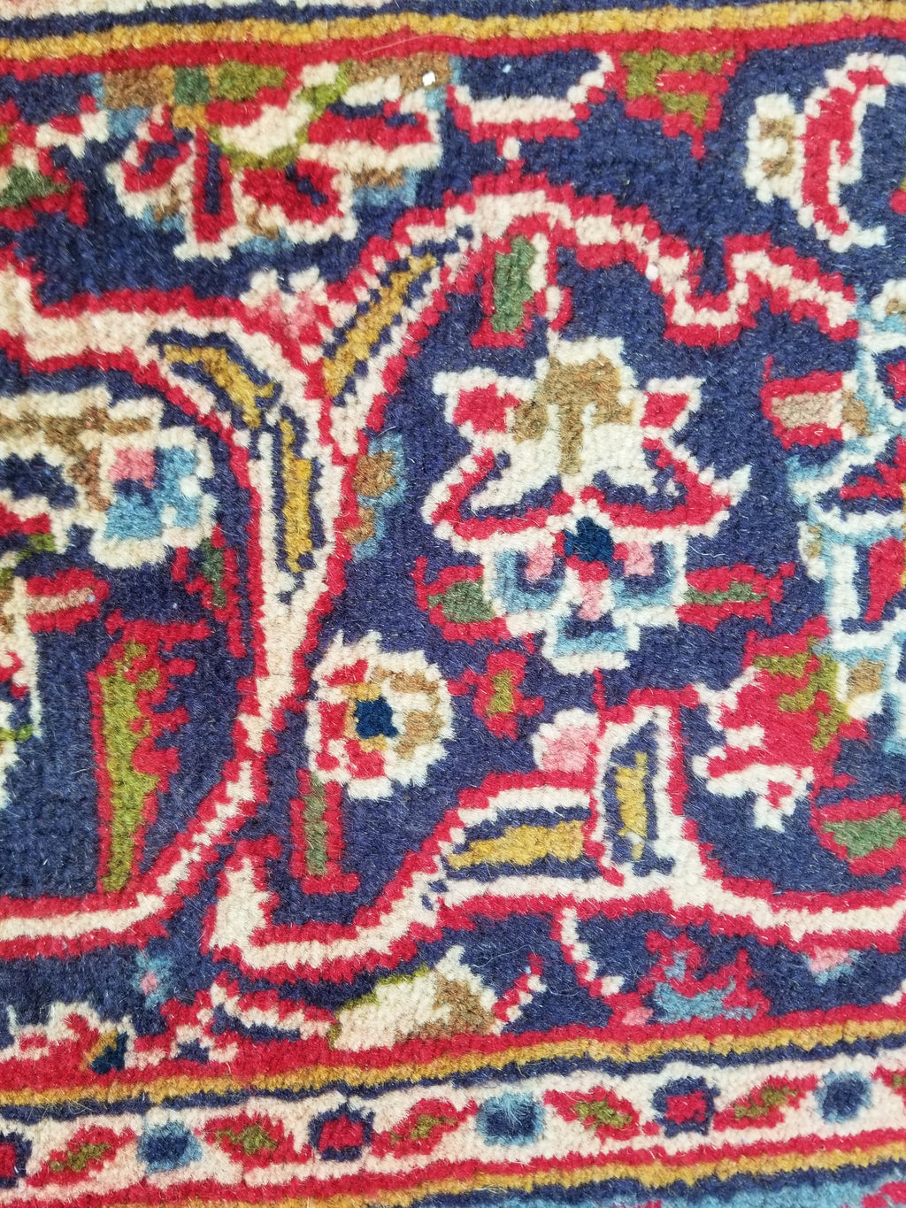 Antique Traditional Handmade Oriental Wool Multicolor Rug 289x195cm