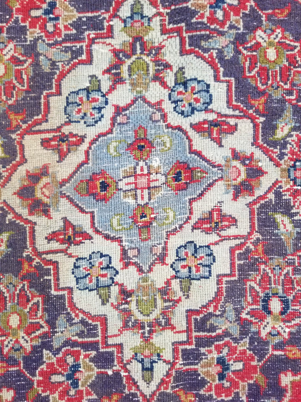 Antique Traditional Handmade Oriental Wool Multicolor Rug 289x195cm
