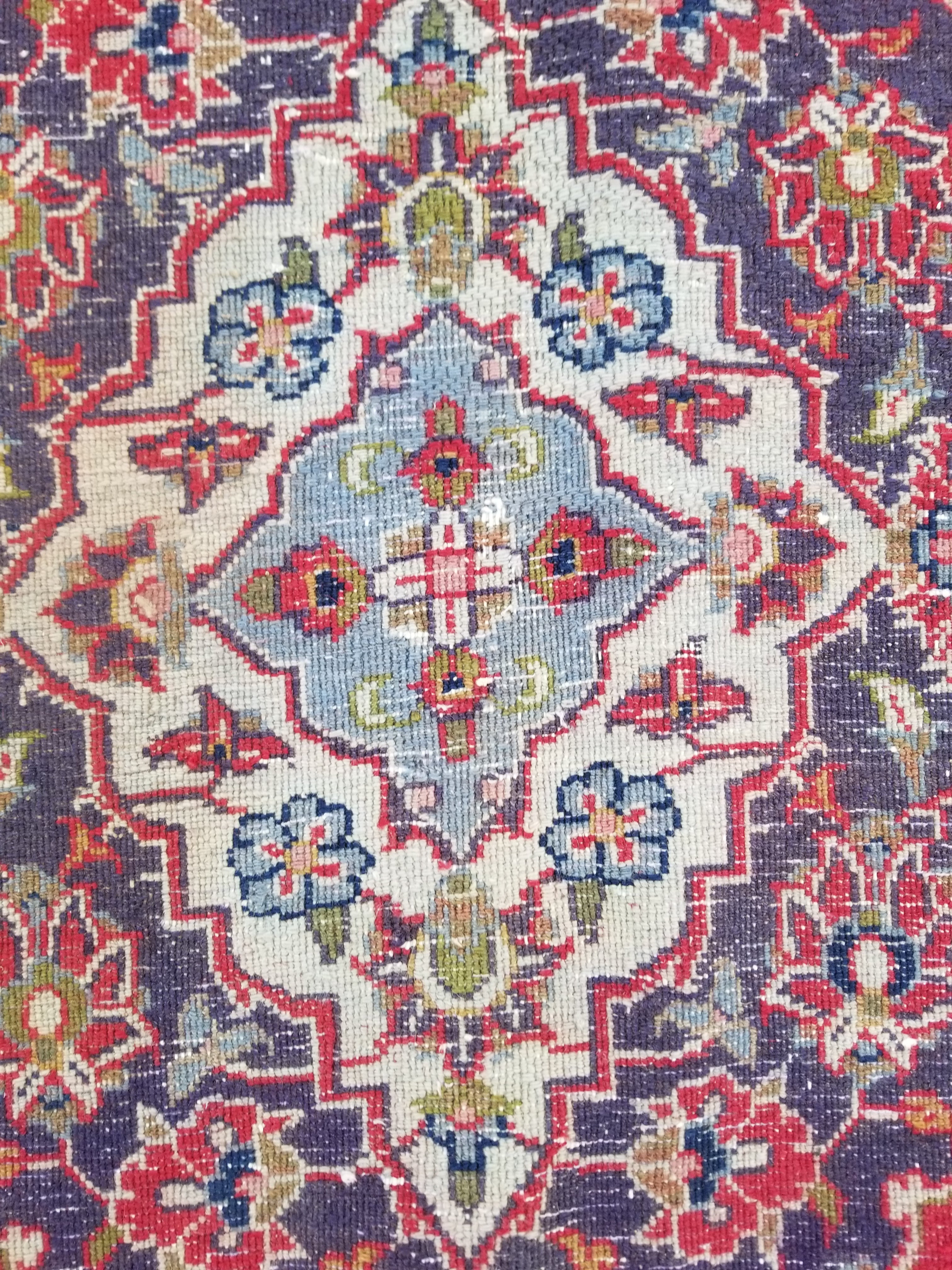 Antique Traditional Handmade Oriental Wool Multicolor Rug 289x195cm