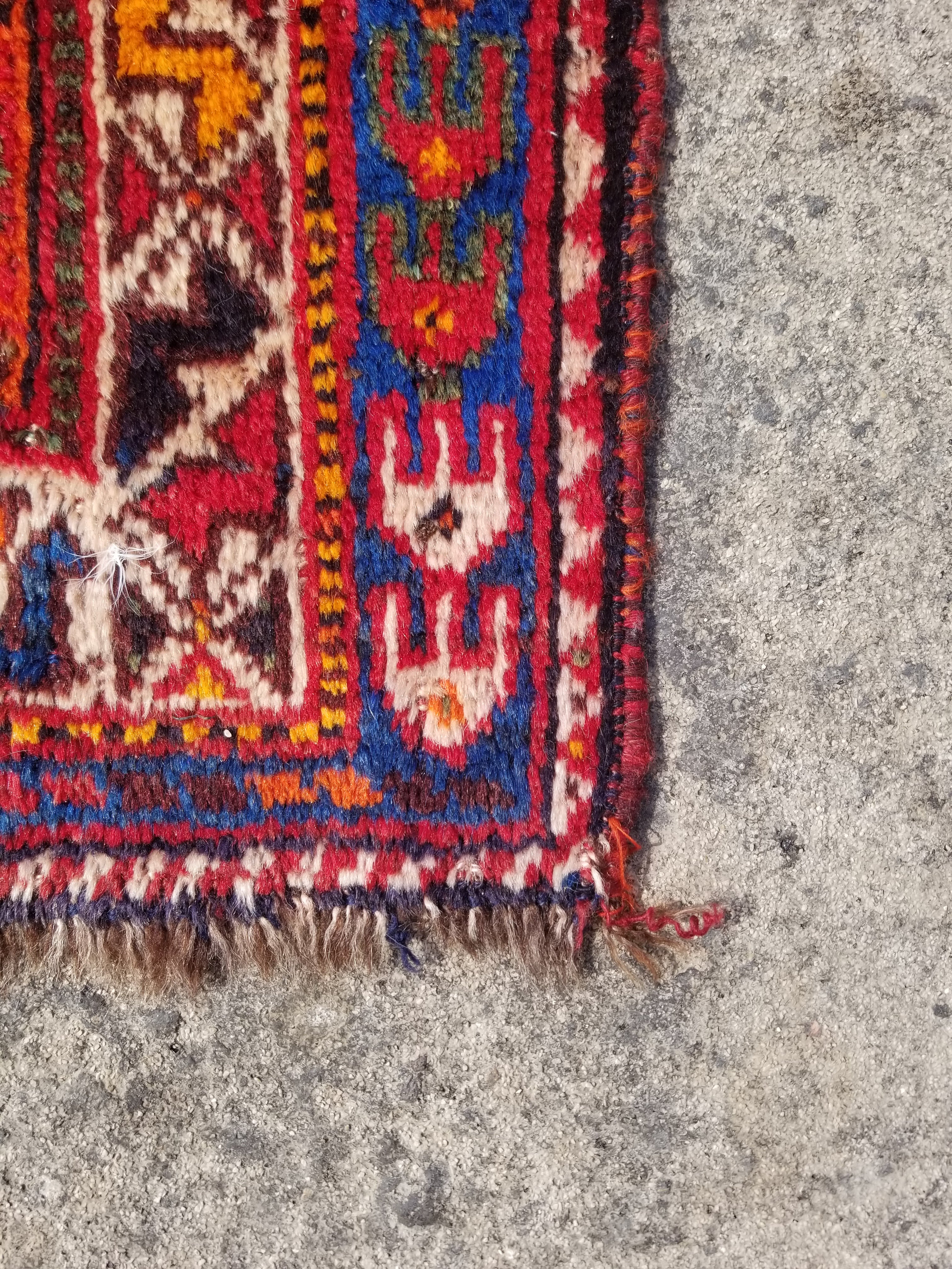 Vintage Traditional Handmade Abadeh Wool Multicolor Rug 251x170cm