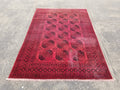 Antique Traditional Handmade Turkoman Tekke Wool Multicolor Rug 289x195cm