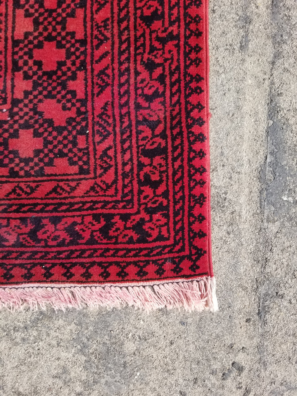 Antique Traditional Handmade Turkoman Tekke Wool Multicolor Rug 289x195cm