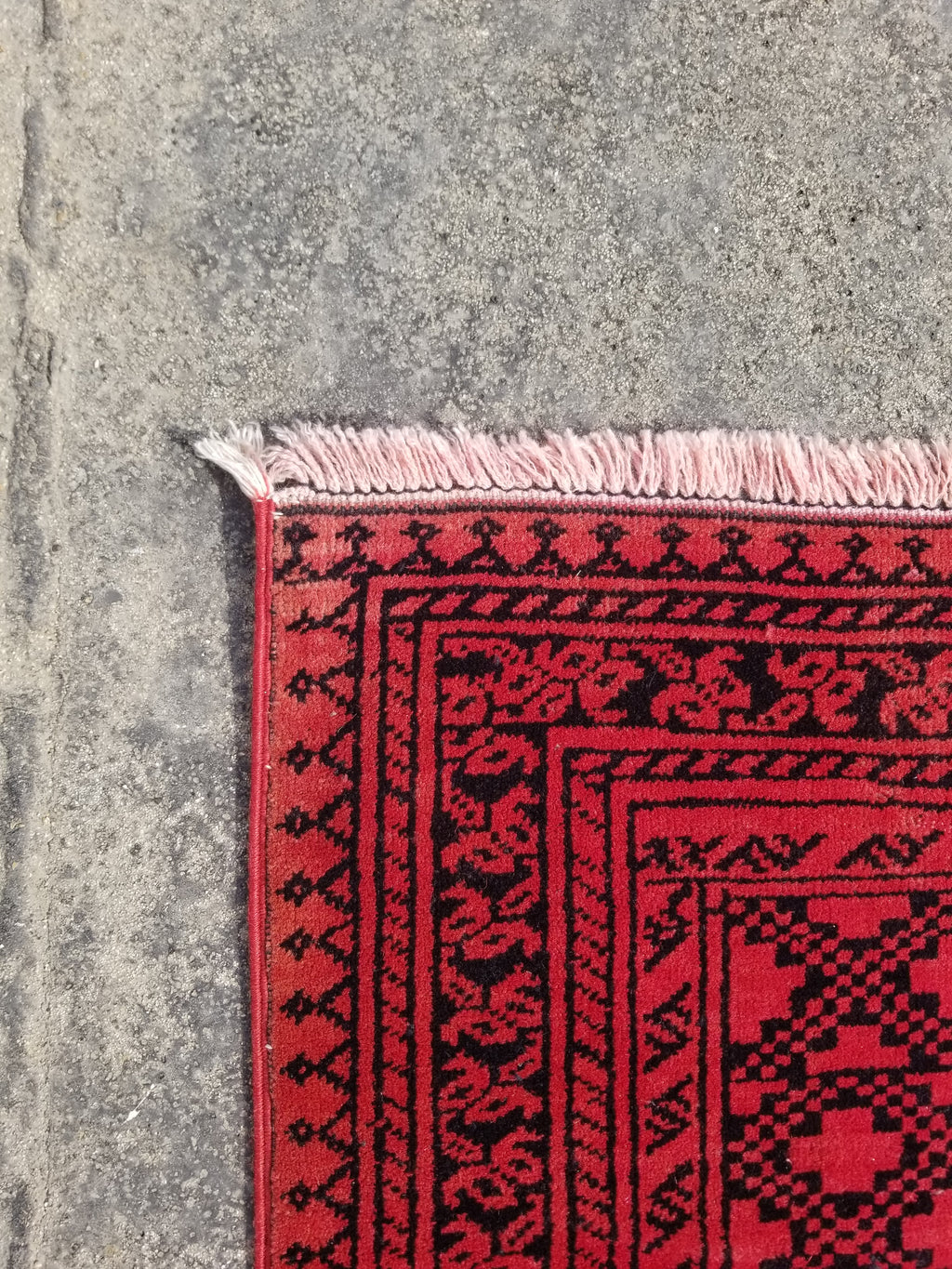 Antique Traditional Handmade Turkoman Tekke Wool Multicolor Rug 289x195cm
