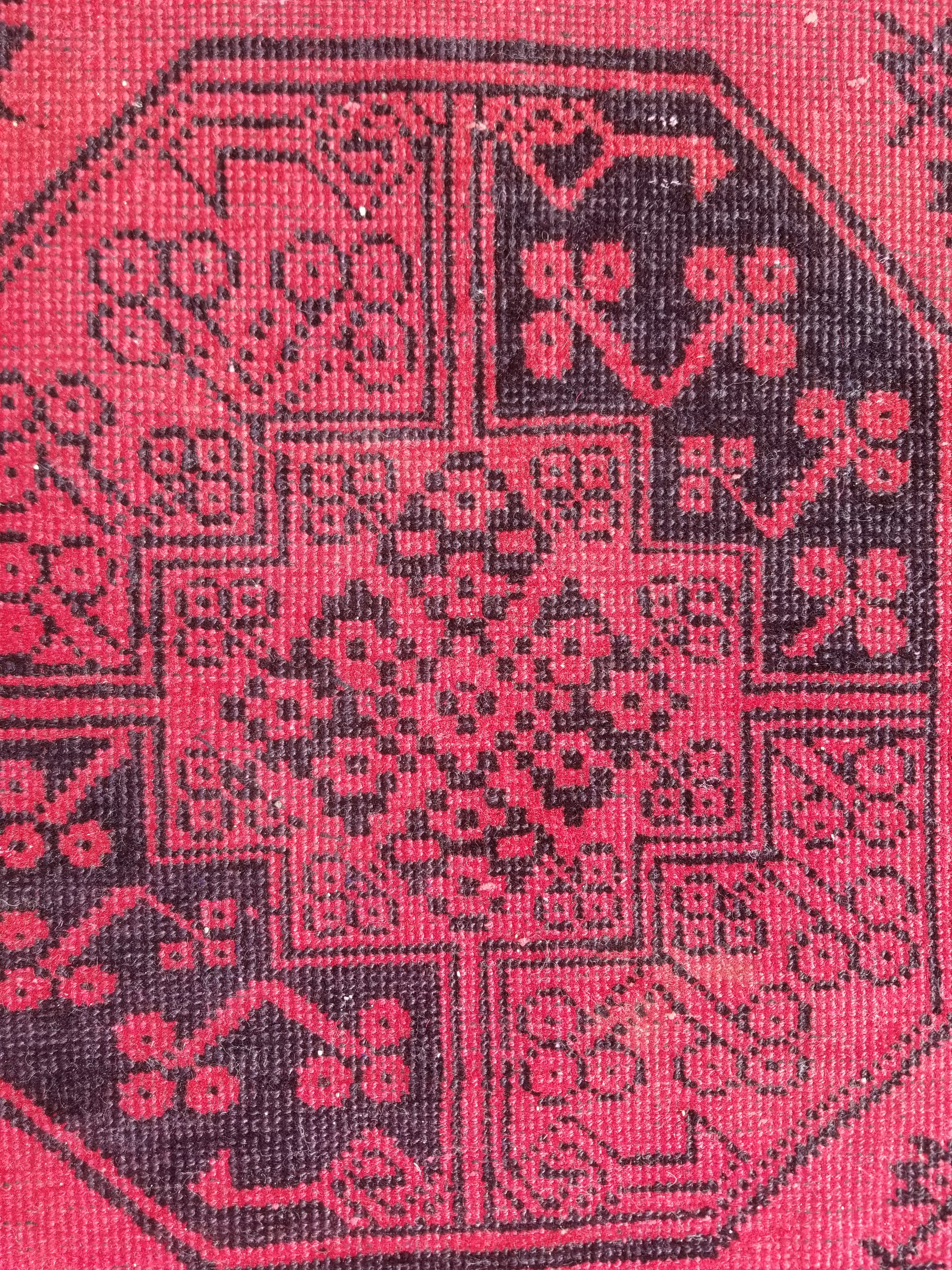 Antique Traditional Handmade Turkoman Tekke Wool Multicolor Rug 289x195cm