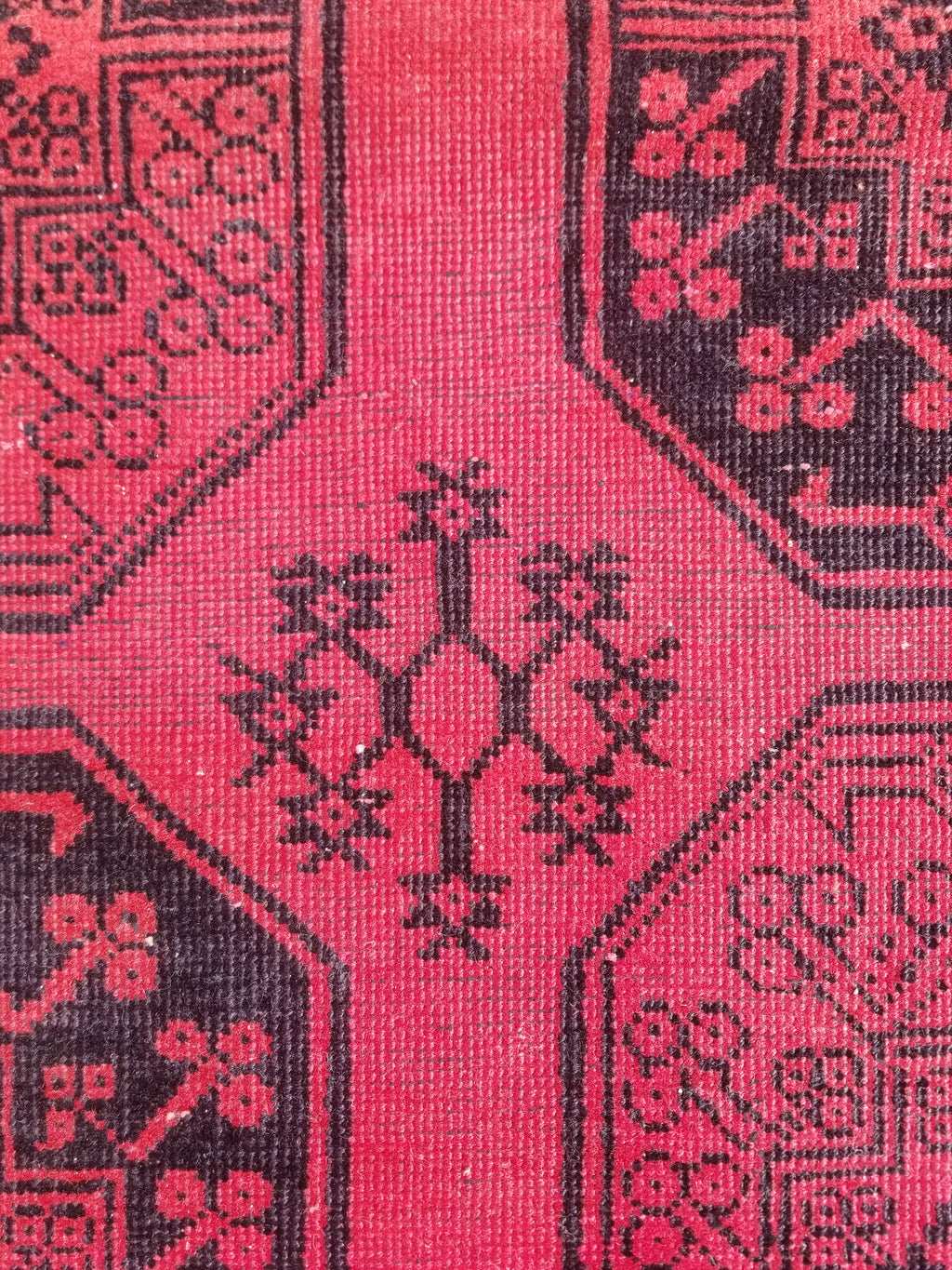 Antique Traditional Handmade Turkoman Tekke Wool Multicolor Rug 289x195cm