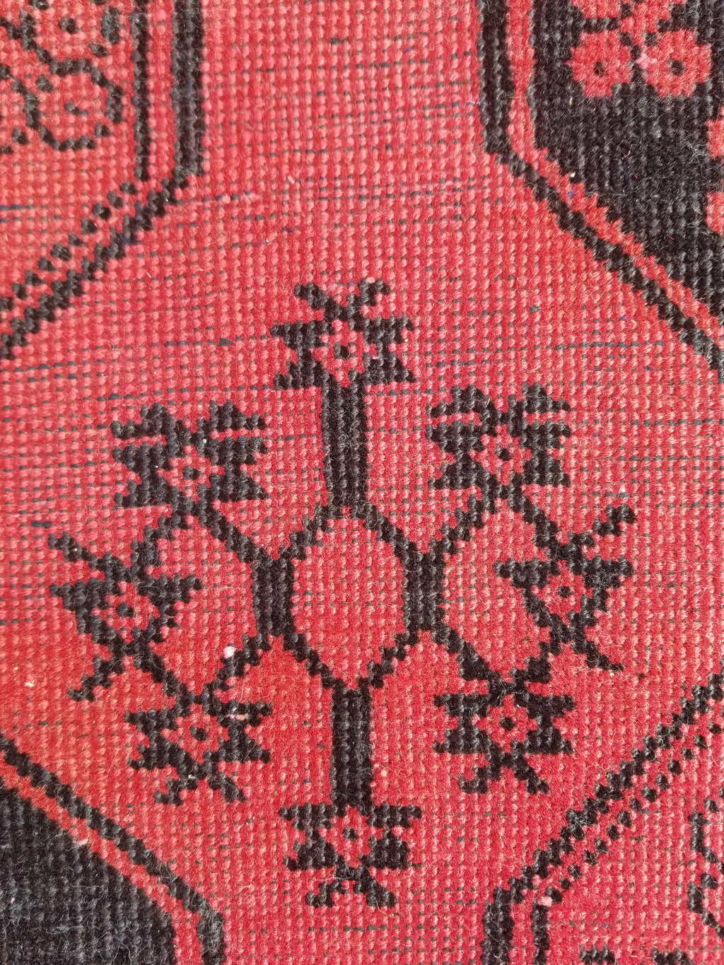 Antique Traditional Handmade Turkoman Tekke Wool Multicolor Rug 289x195cm