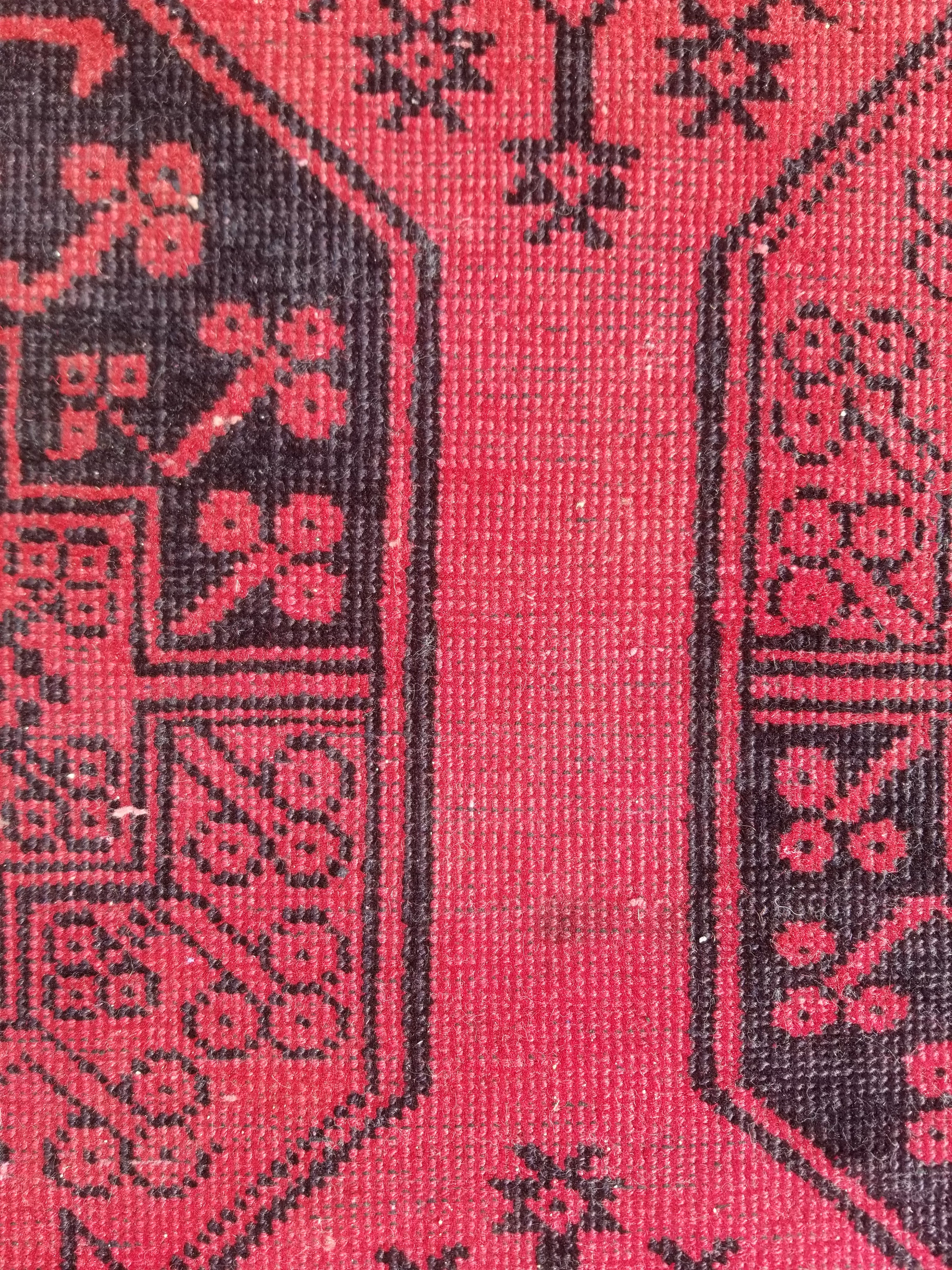 Antique Traditional Handmade Turkoman Tekke Wool Multicolor Rug 289x195cm