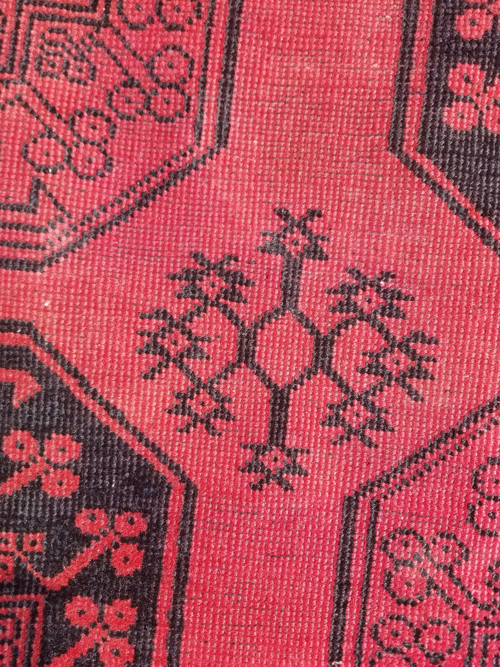 Antique Traditional Handmade Turkoman Tekke Wool Multicolor Rug 289x195cm