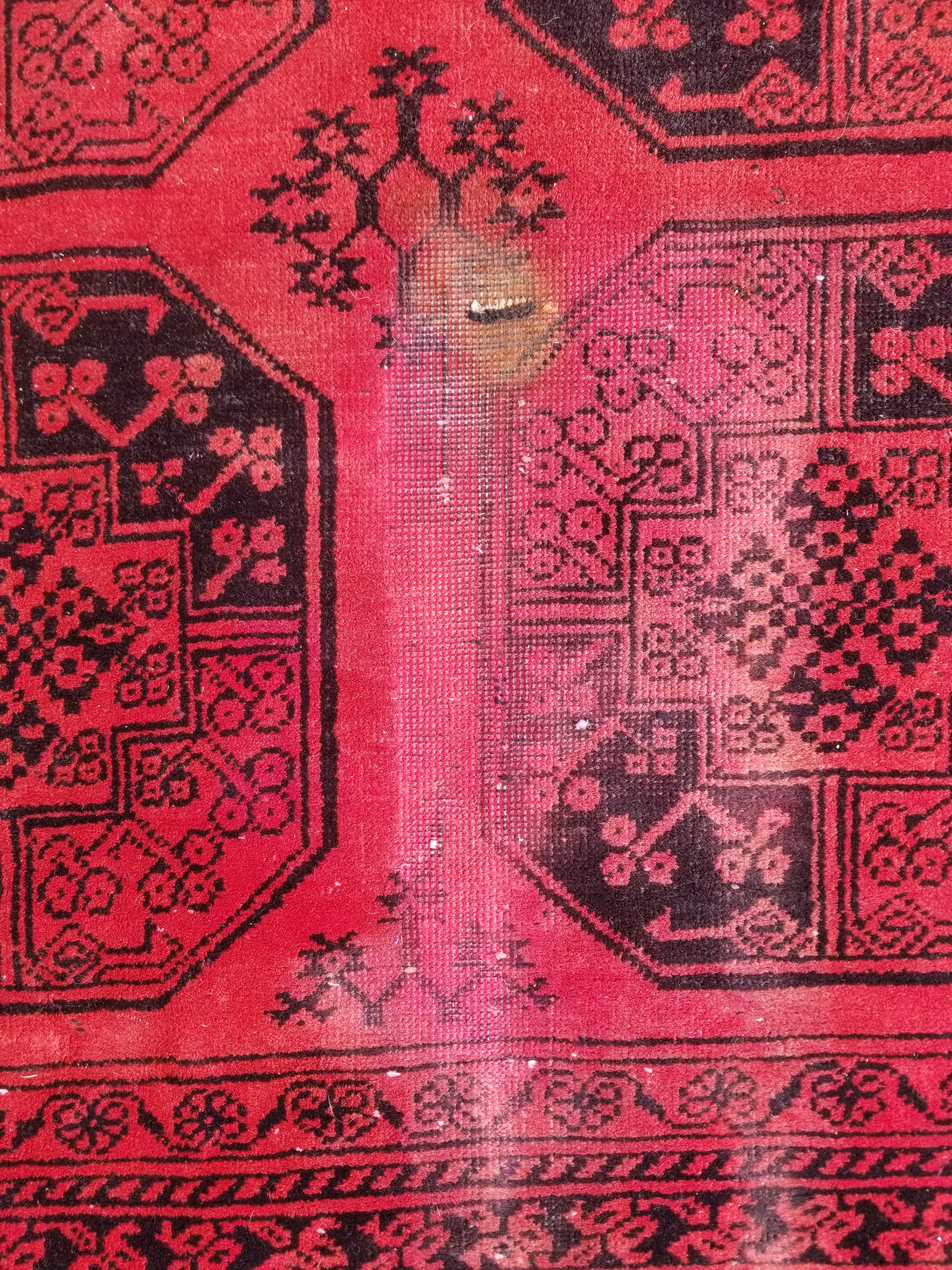 Antique Traditional Handmade Turkoman Tekke Wool Multicolor Rug 289x195cm