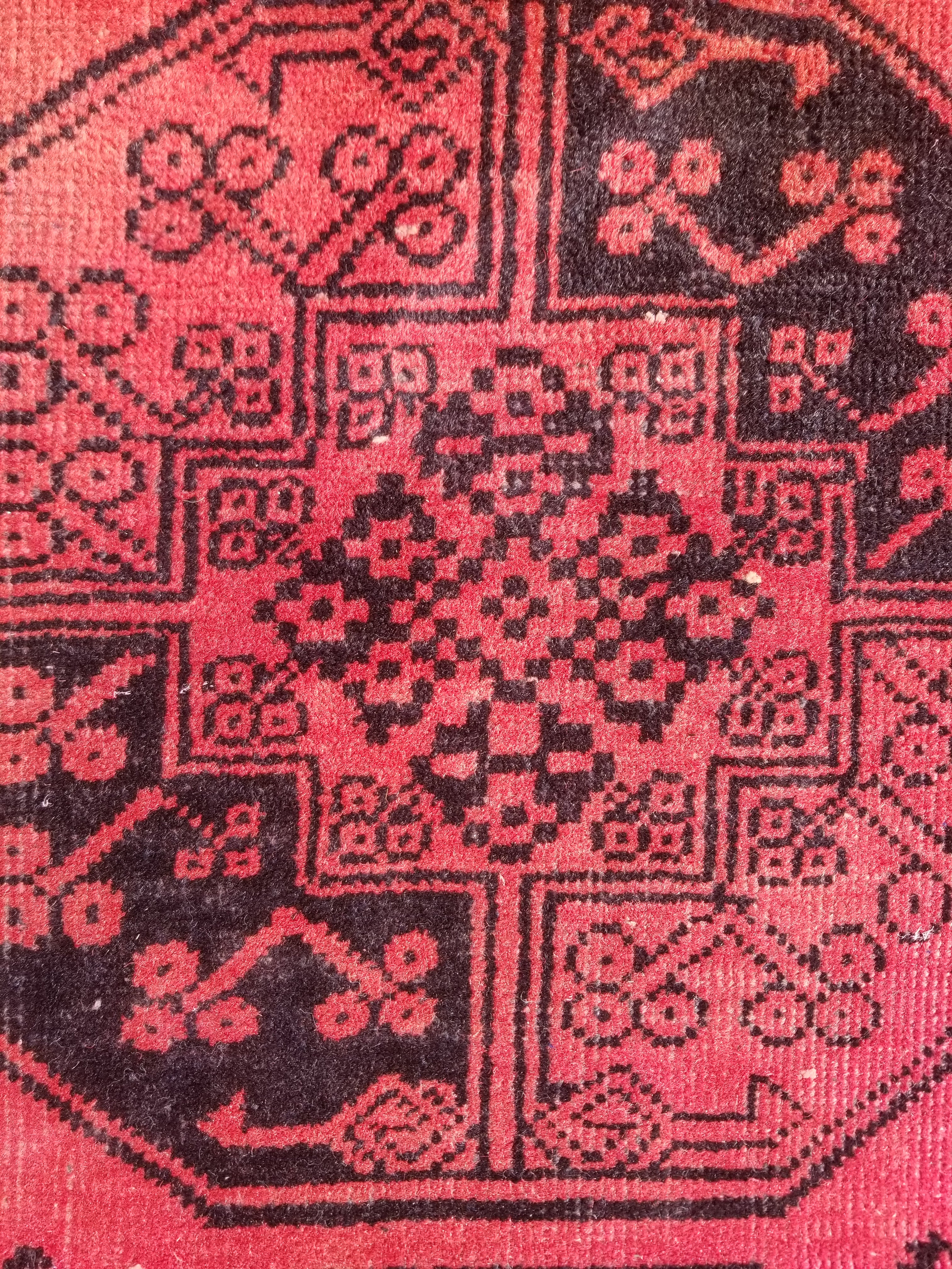 Antique Traditional Handmade Turkoman Tekke Wool Multicolor Rug 289x195cm