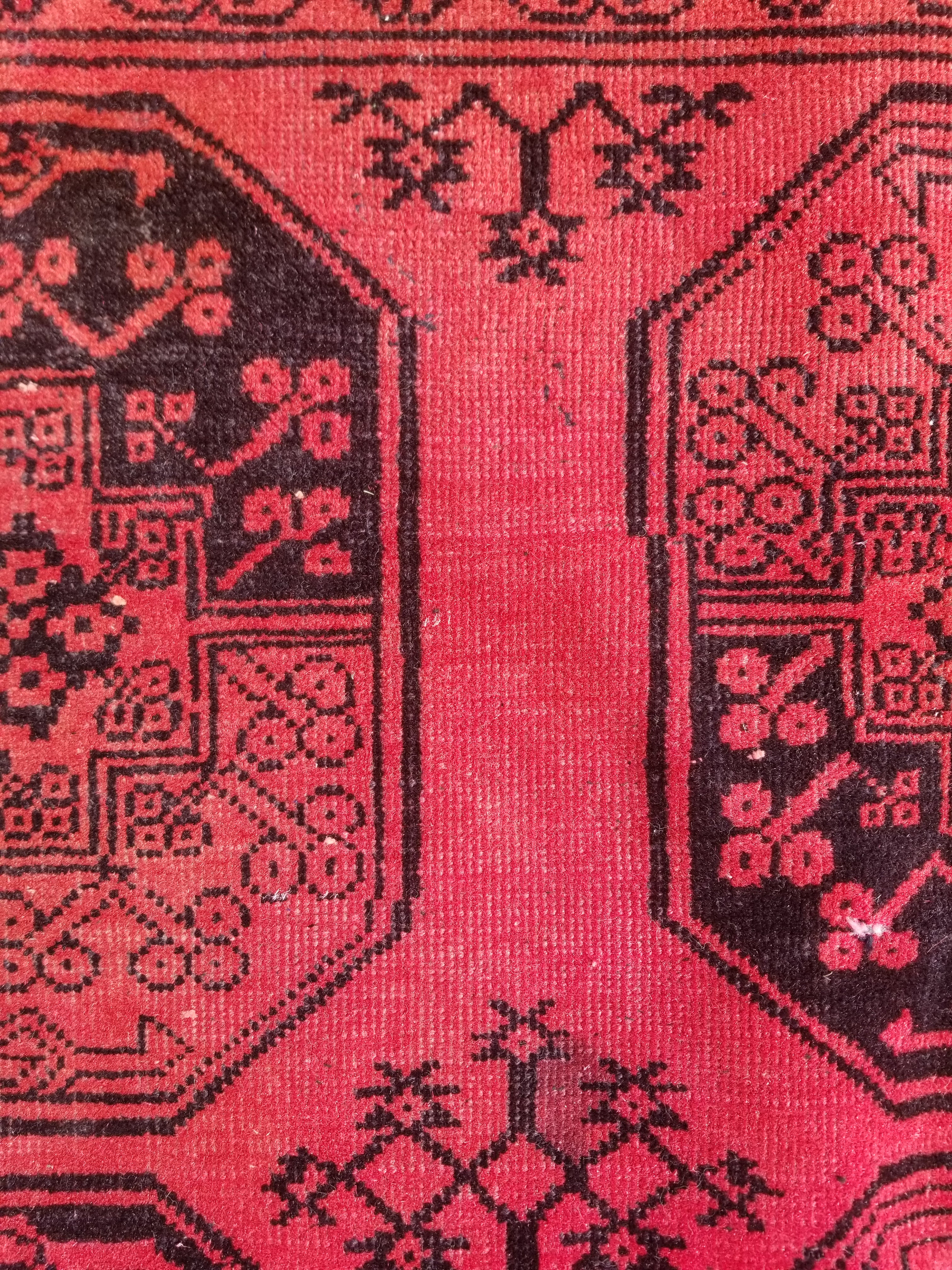 Antique Traditional Handmade Turkoman Tekke Wool Multicolor Rug 289x195cm