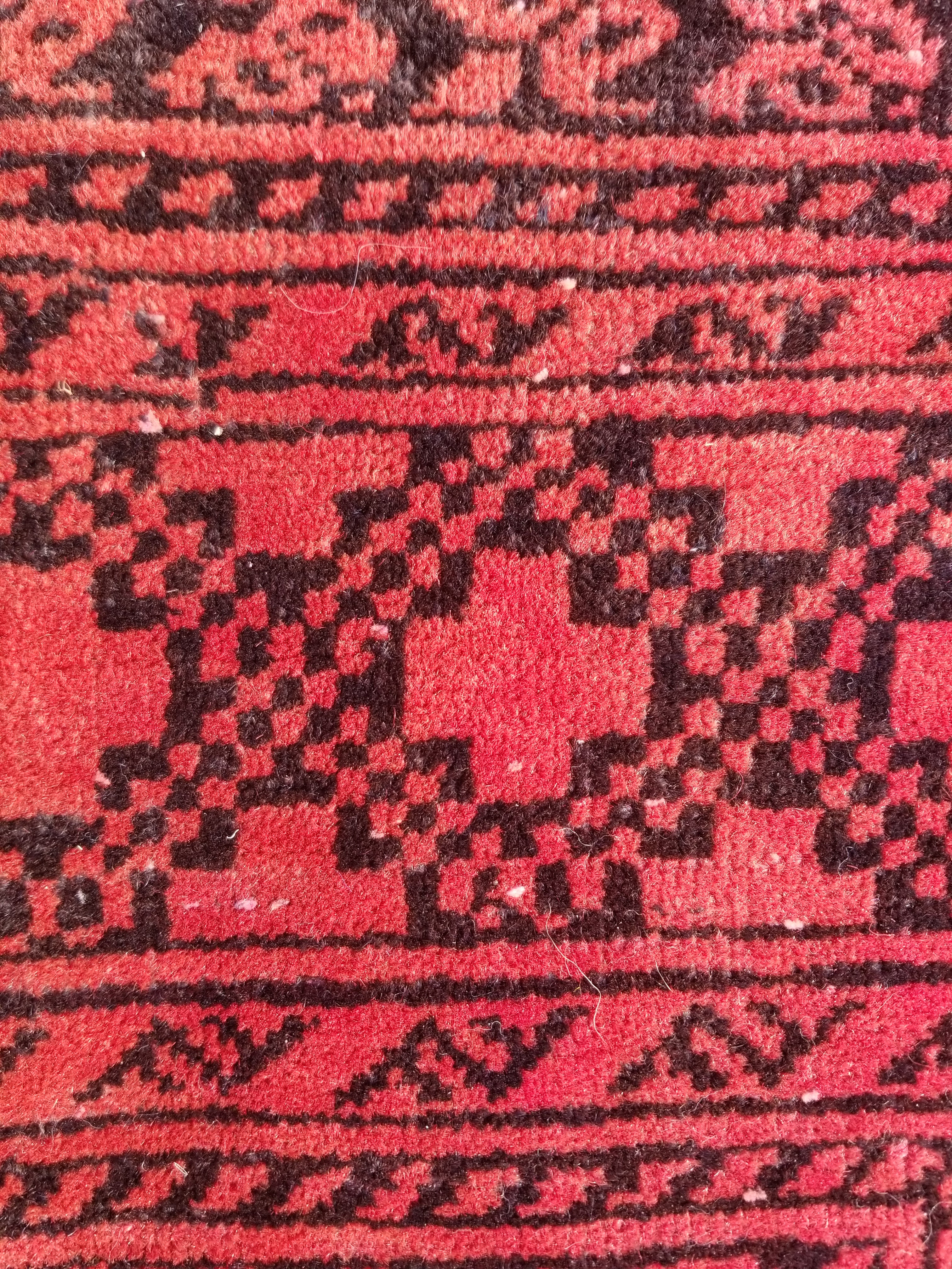 Antique Traditional Handmade Turkoman Tekke Wool Multicolor Rug 289x195cm