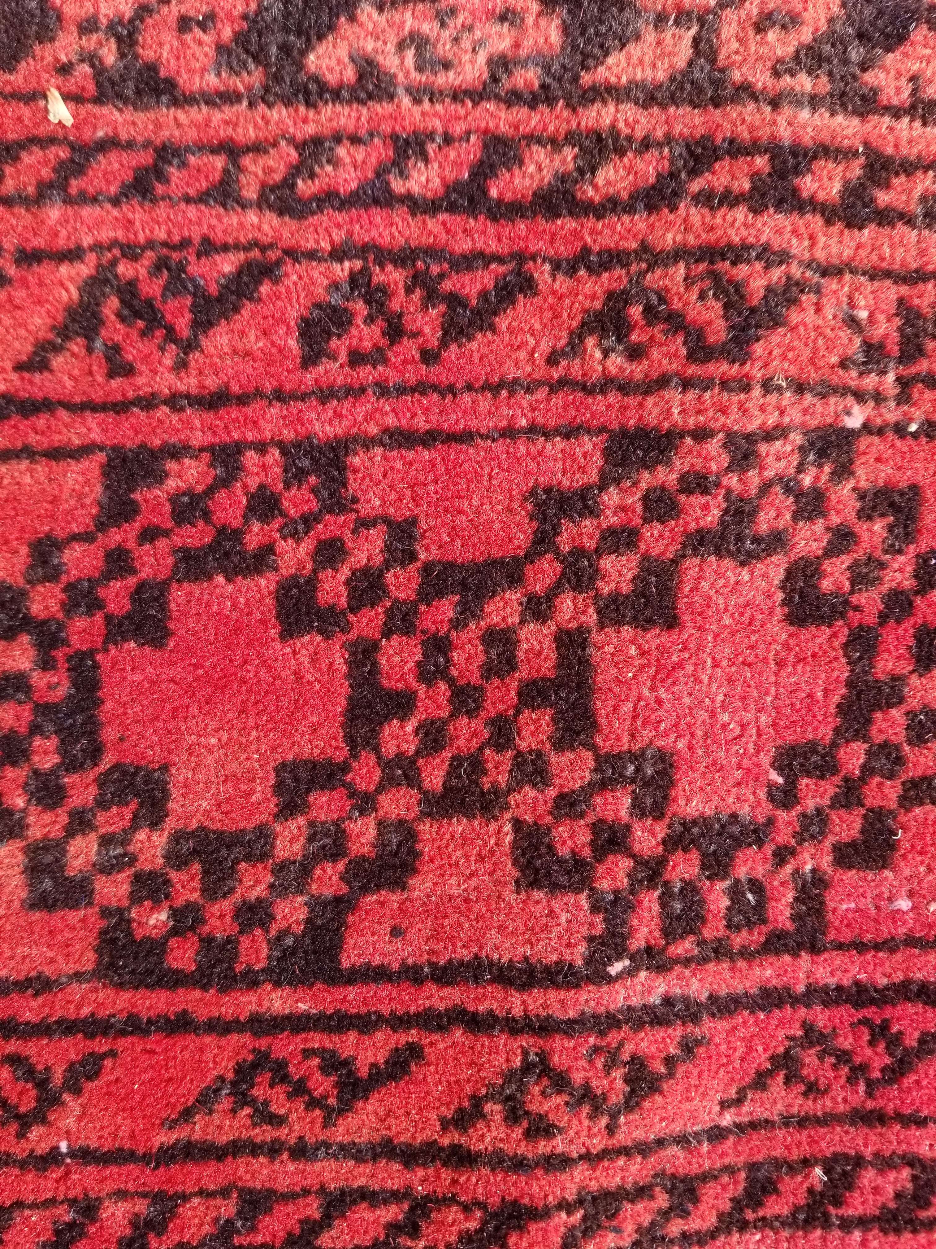 Antique Traditional Handmade Turkoman Tekke Wool Multicolor Rug 289x195cm