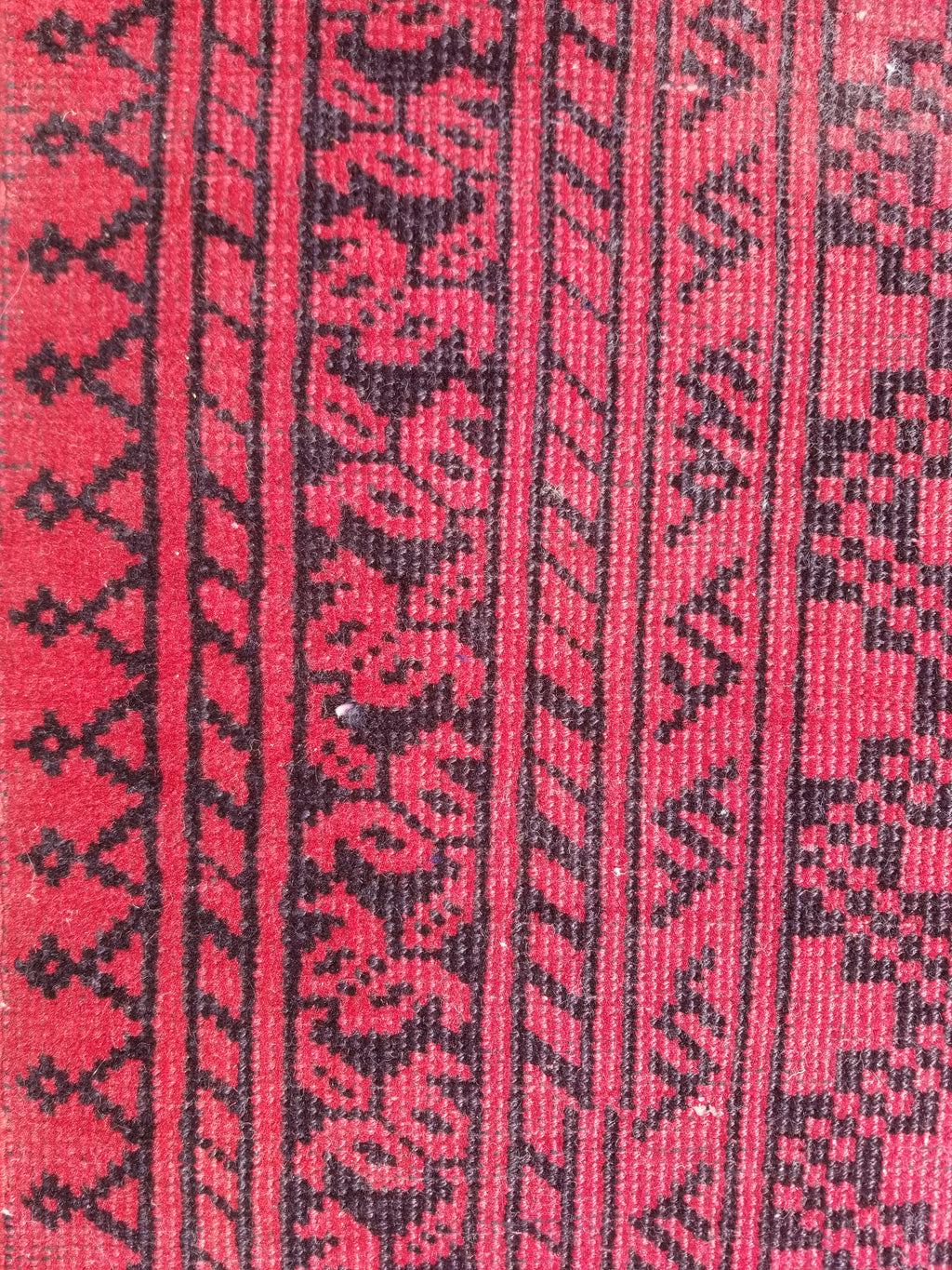 Antique Traditional Handmade Turkoman Tekke Wool Multicolor Rug 289x195cm