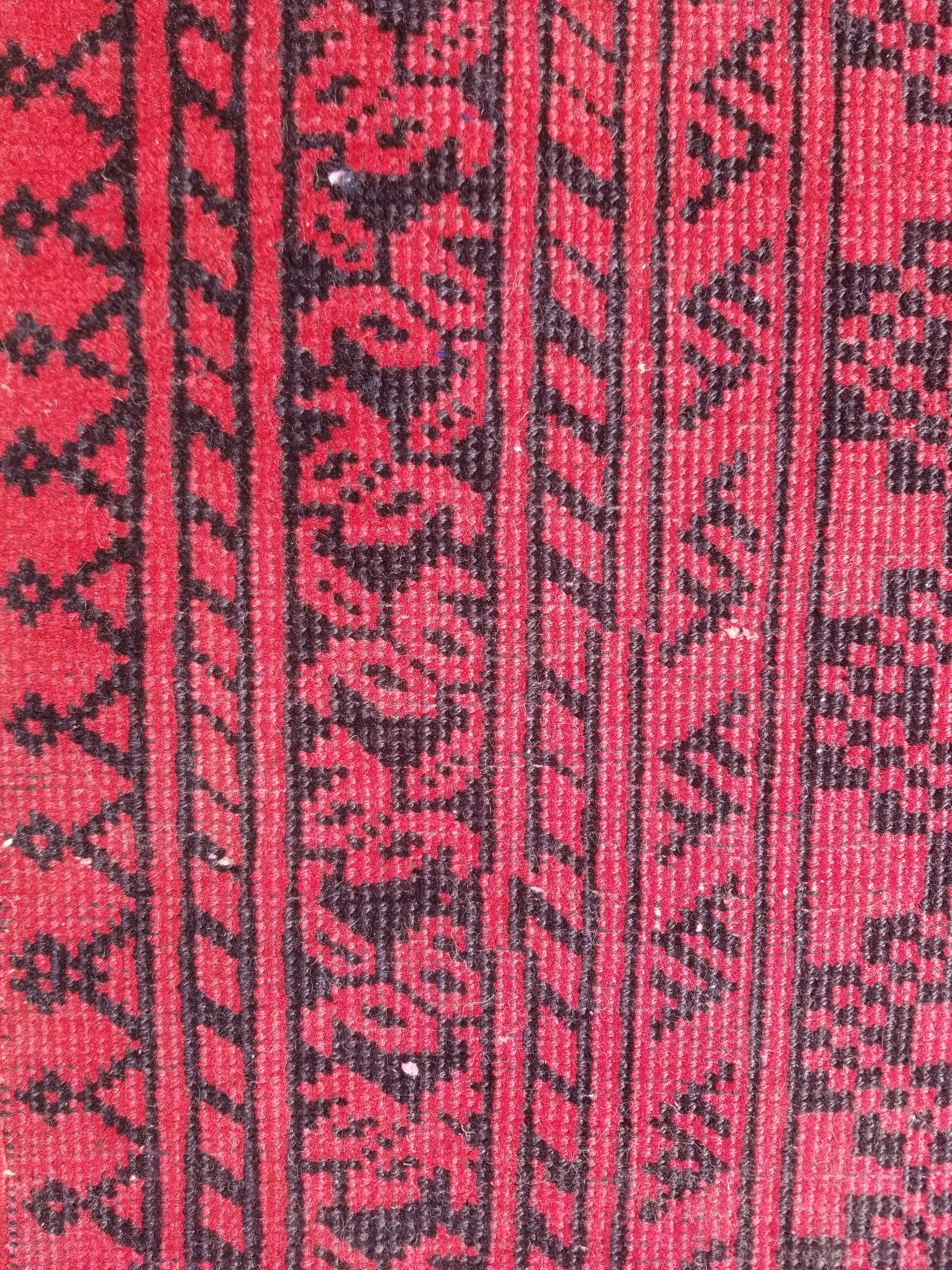 Antique Traditional Handmade Turkoman Tekke Wool Multicolor Rug 289x195cm