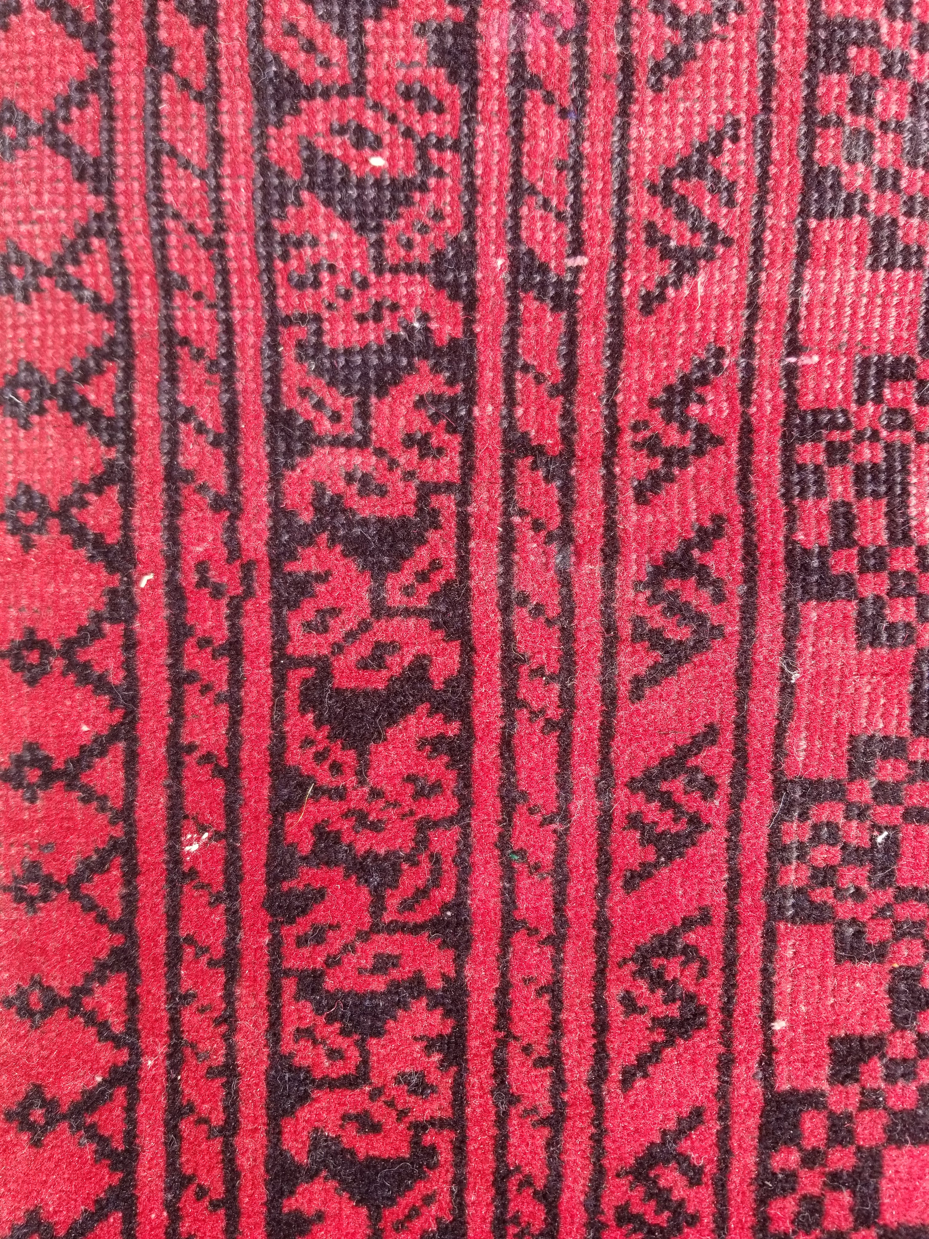 Antique Traditional Handmade Turkoman Tekke Wool Multicolor Rug 289x195cm