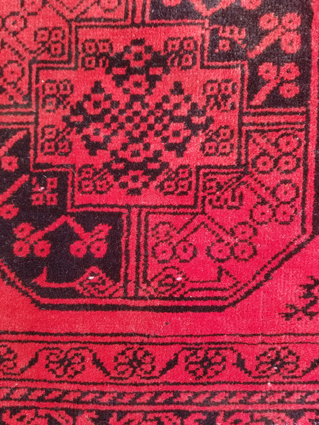 Antique Traditional Handmade Turkoman Tekke Wool Multicolor Rug 289x195cm