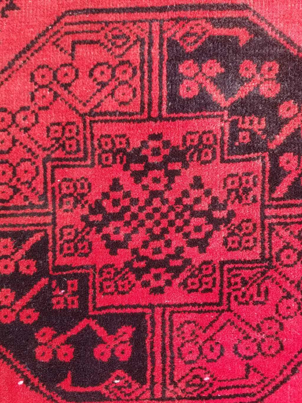 Antique Traditional Handmade Turkoman Tekke Wool Multicolor Rug 289x195cm