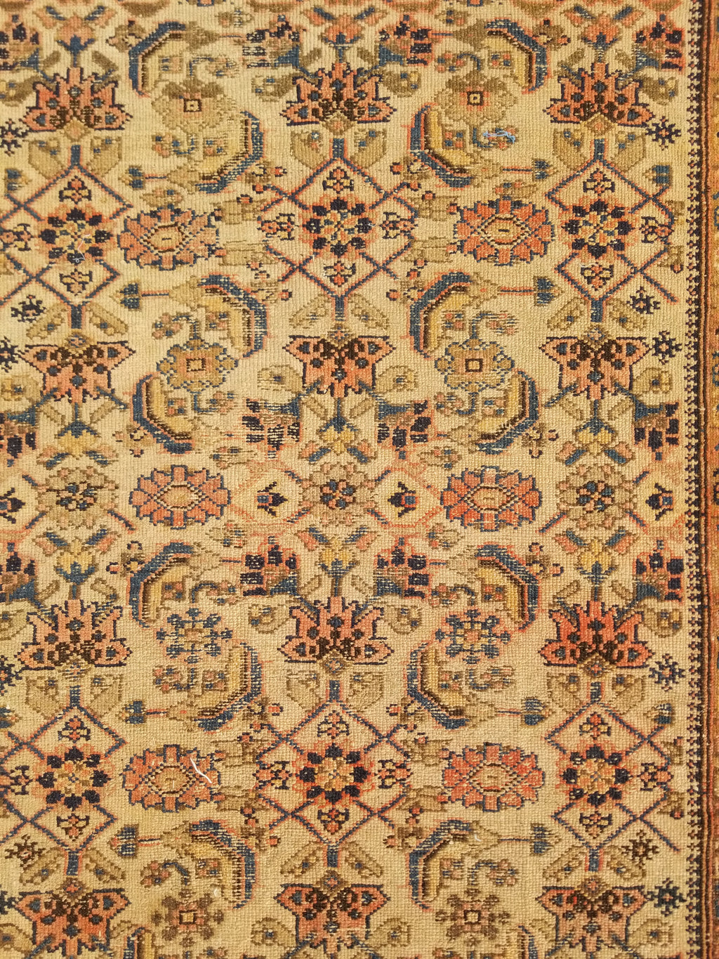 Distressed Antique Traditional Handmade Oriental Wool Multicolor Rug 175x109cm