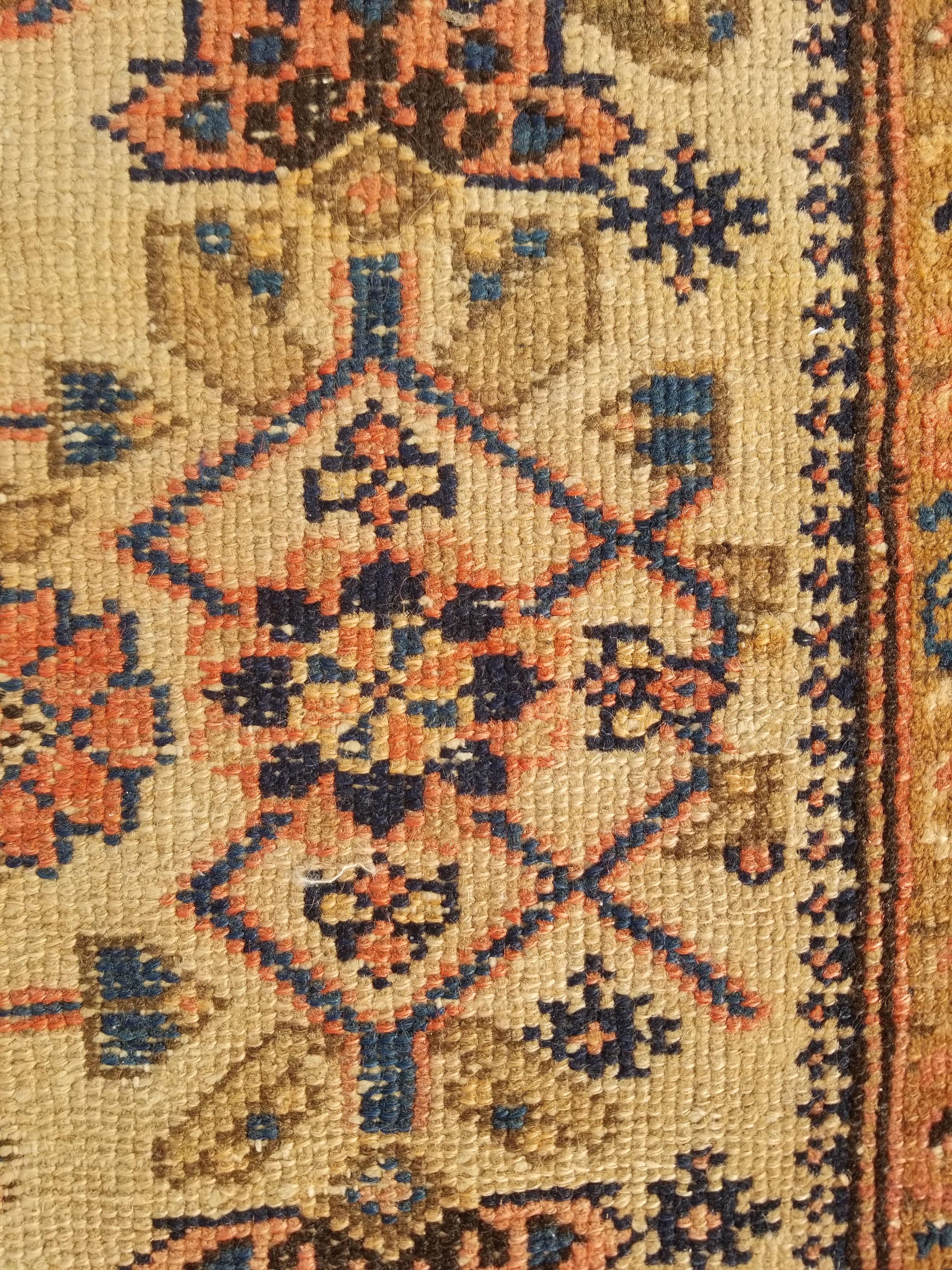 Distressed Antique Traditional Handmade Oriental Wool Multicolor Rug 175x109cm