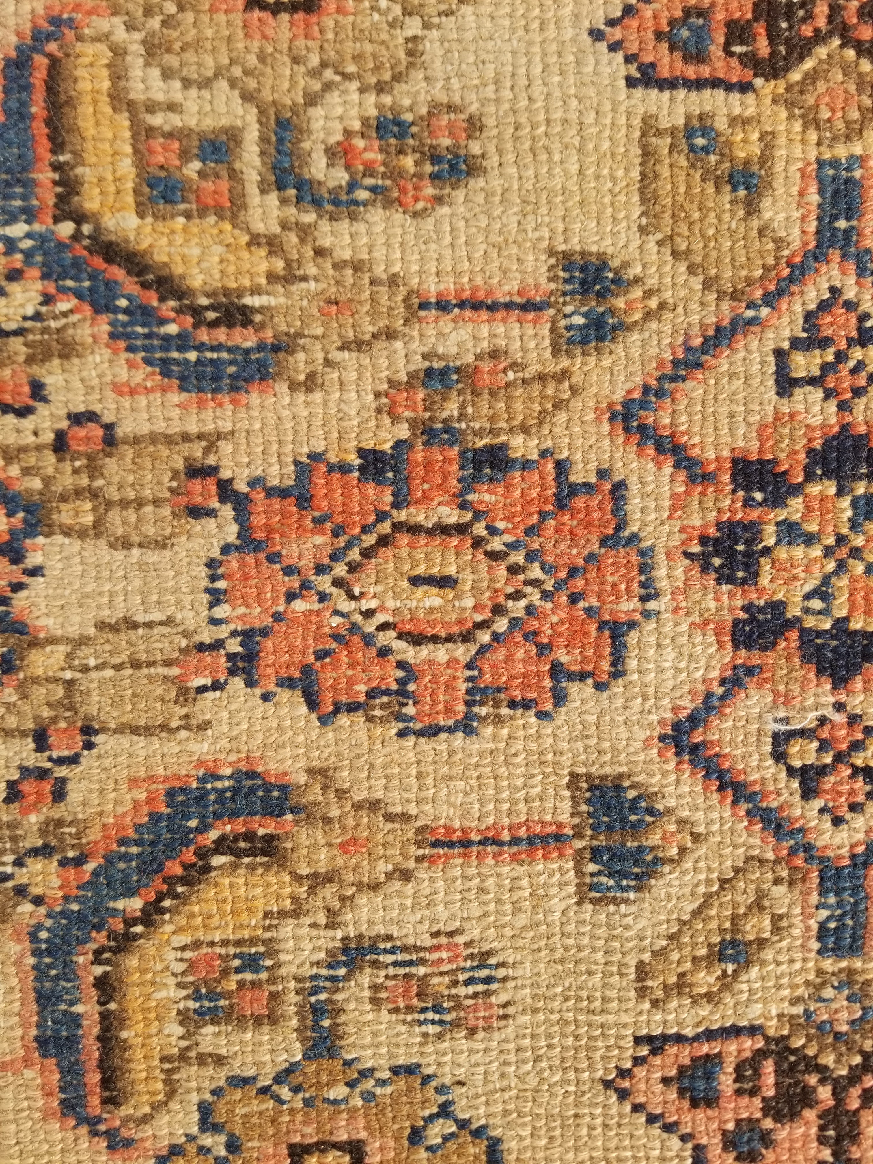 Distressed Antique Traditional Handmade Oriental Wool Multicolor Rug 175x109cm