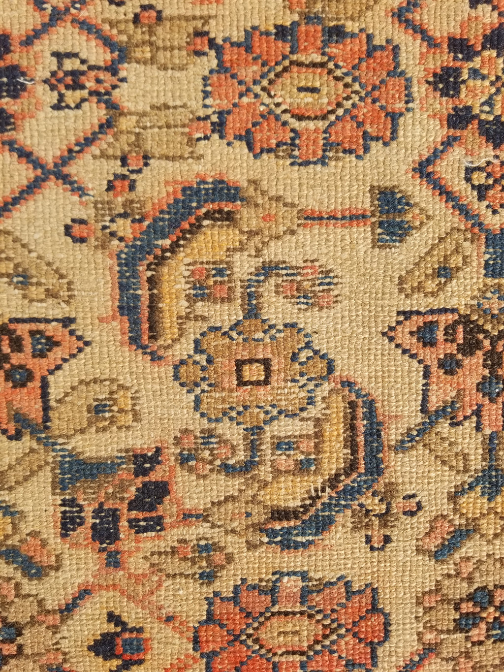 Distressed Antique Traditional Handmade Oriental Wool Multicolor Rug 175x109cm