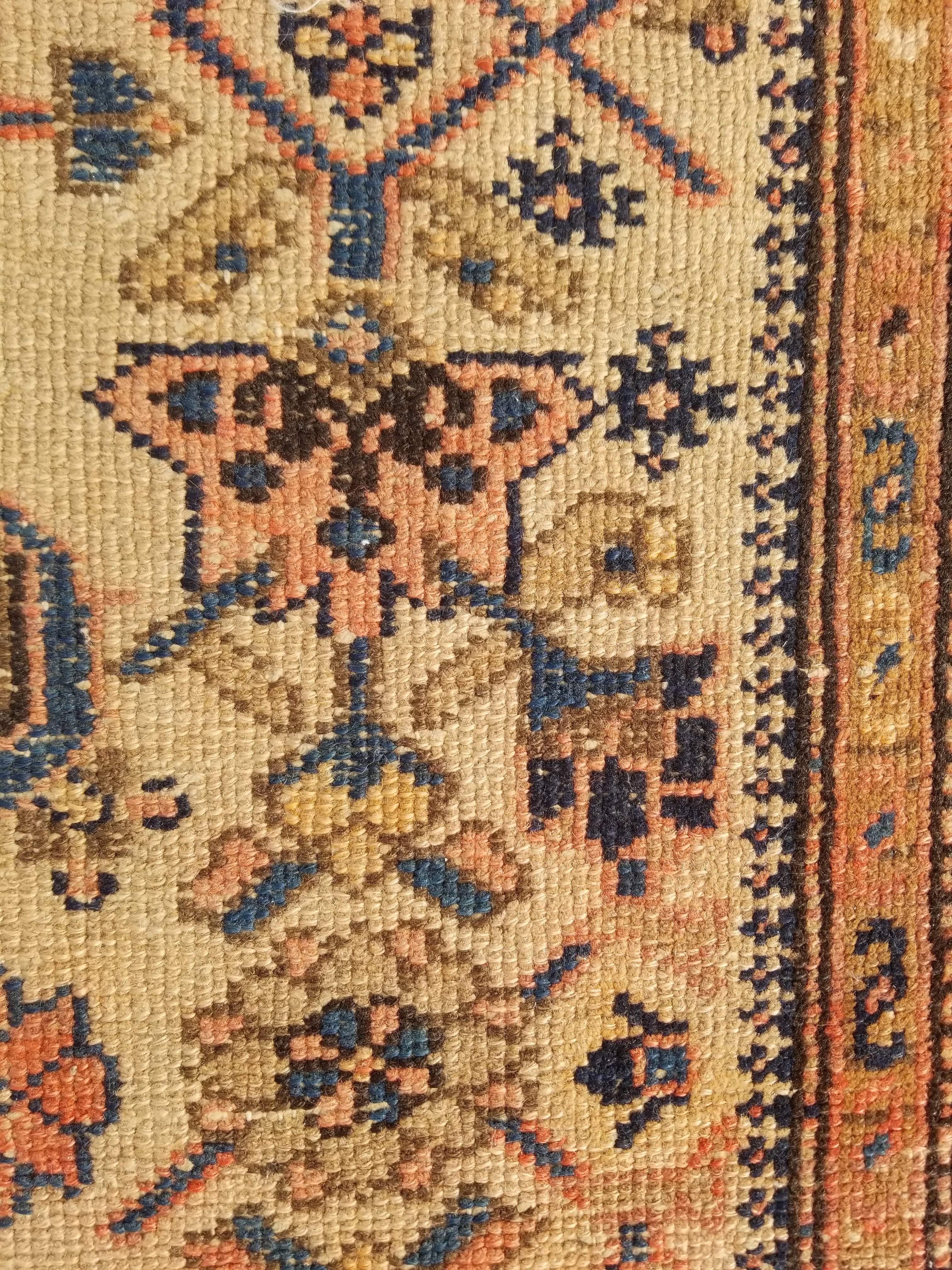 Distressed Antique Traditional Handmade Oriental Wool Multicolor Rug 175x109cm