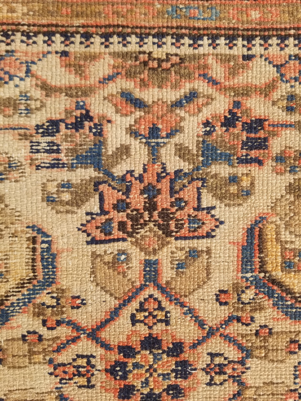 Distressed Antique Traditional Handmade Oriental Wool Multicolor Rug 175x109cm