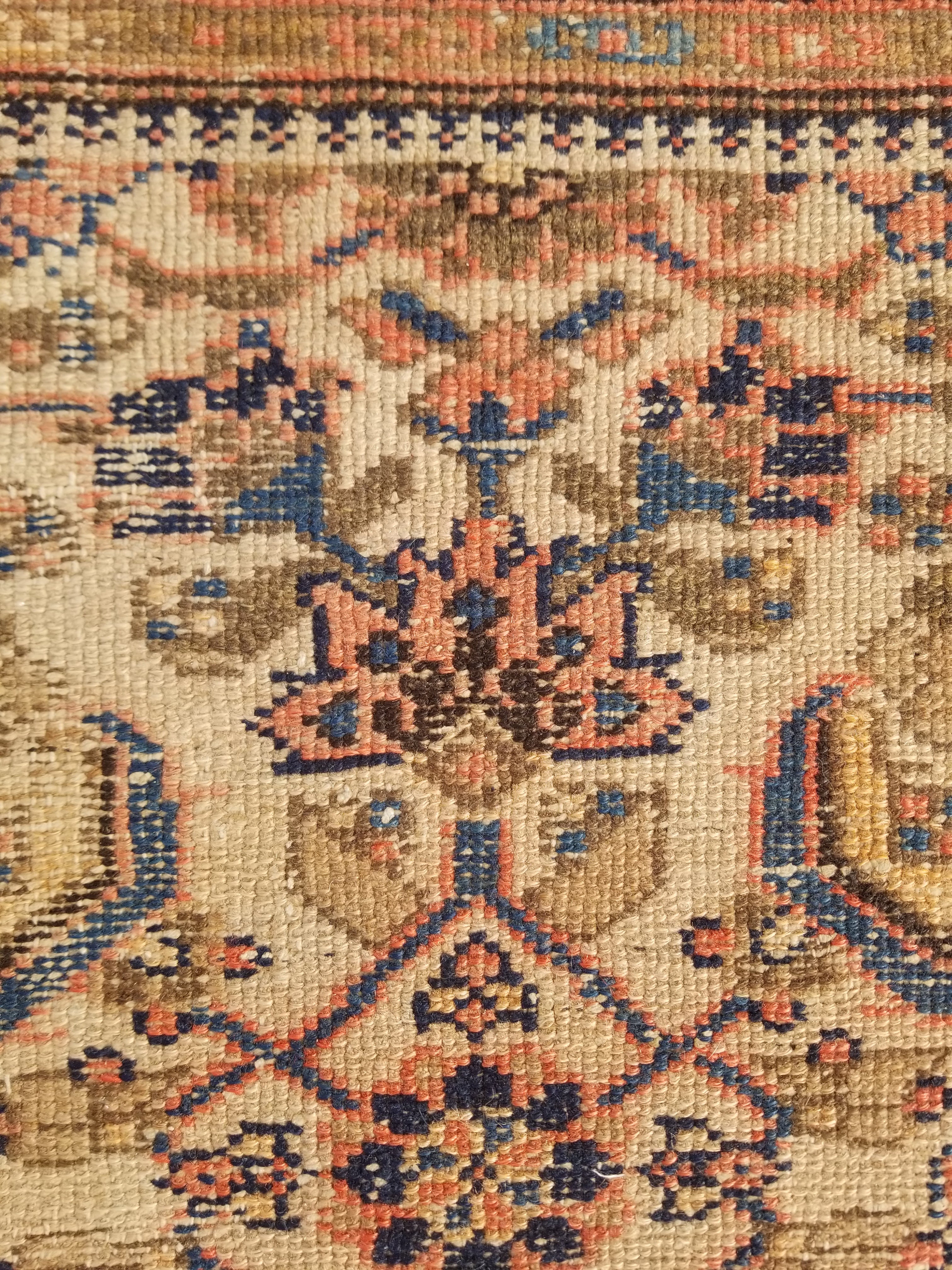Distressed Antique Traditional Handmade Oriental Wool Multicolor Rug 175x109cm