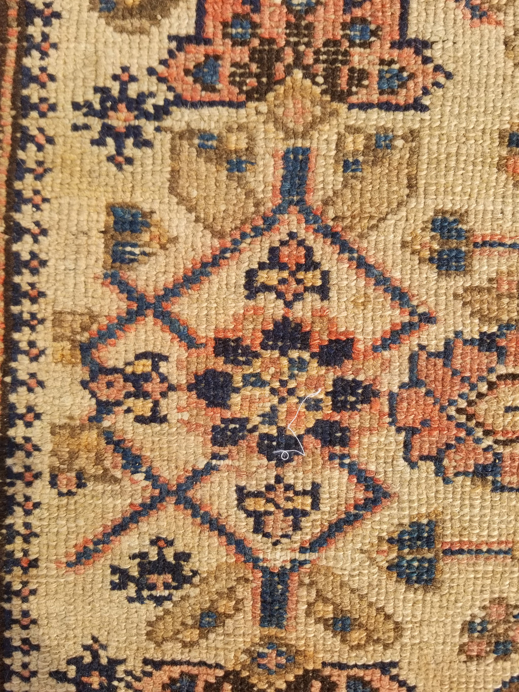 Distressed Antique Traditional Handmade Oriental Wool Multicolor Rug 175x109cm