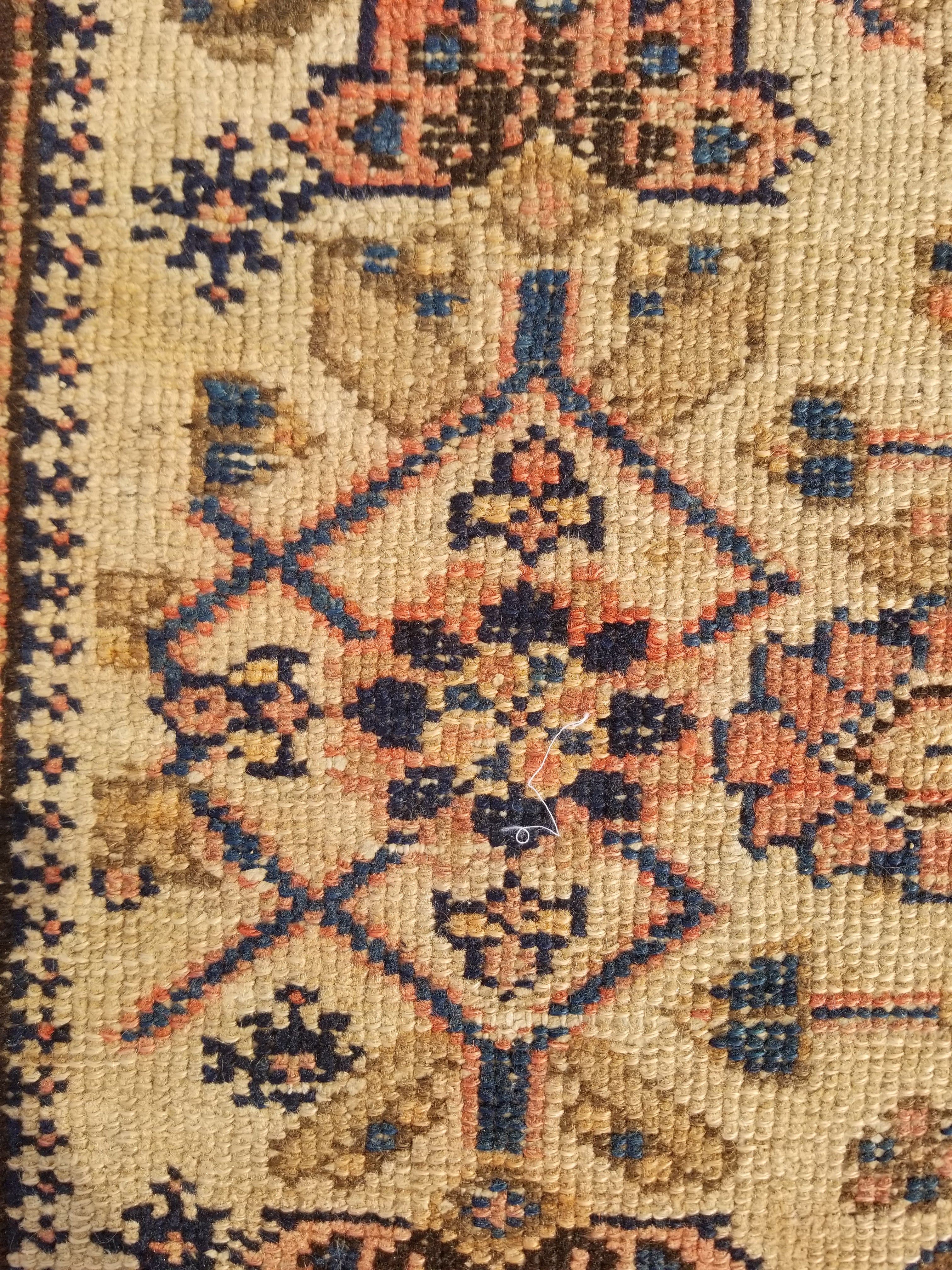 Distressed Antique Traditional Handmade Oriental Wool Multicolor Rug 175x109cm