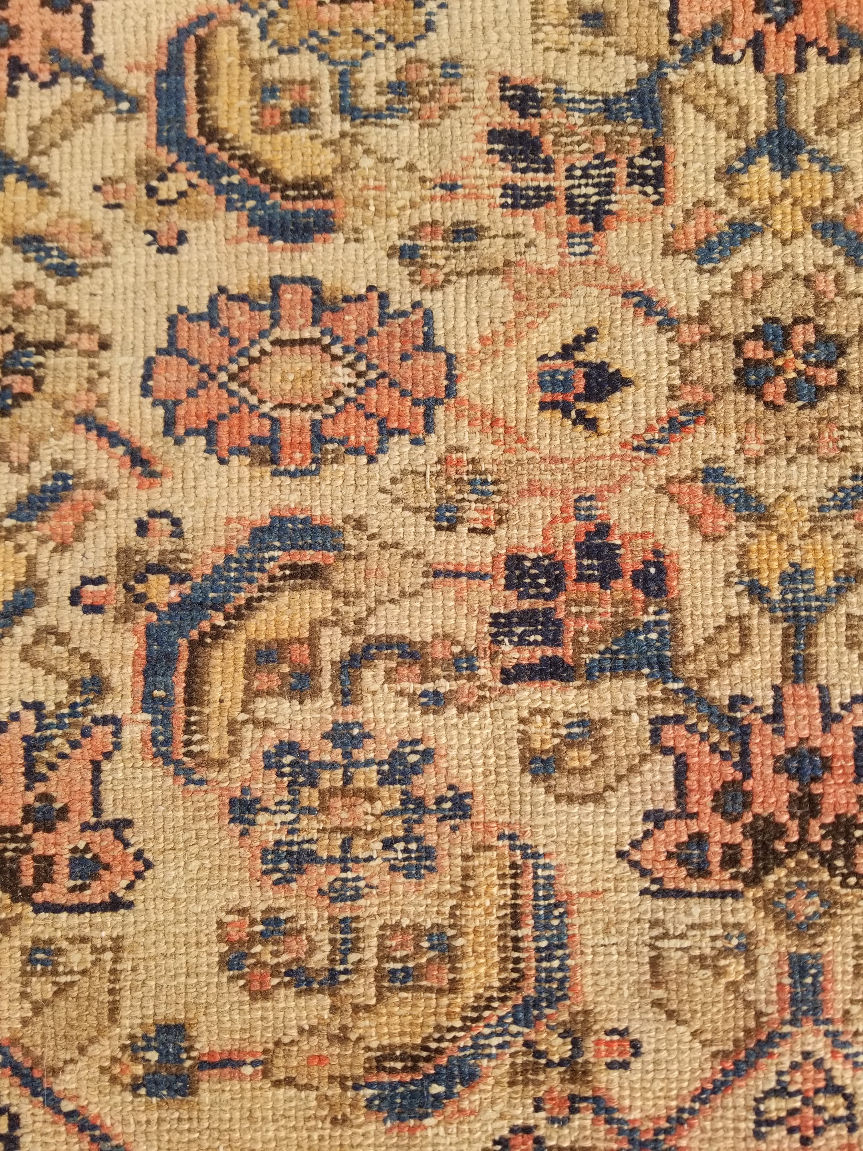 Distressed Antique Traditional Handmade Oriental Wool Multicolor Rug 175x109cm