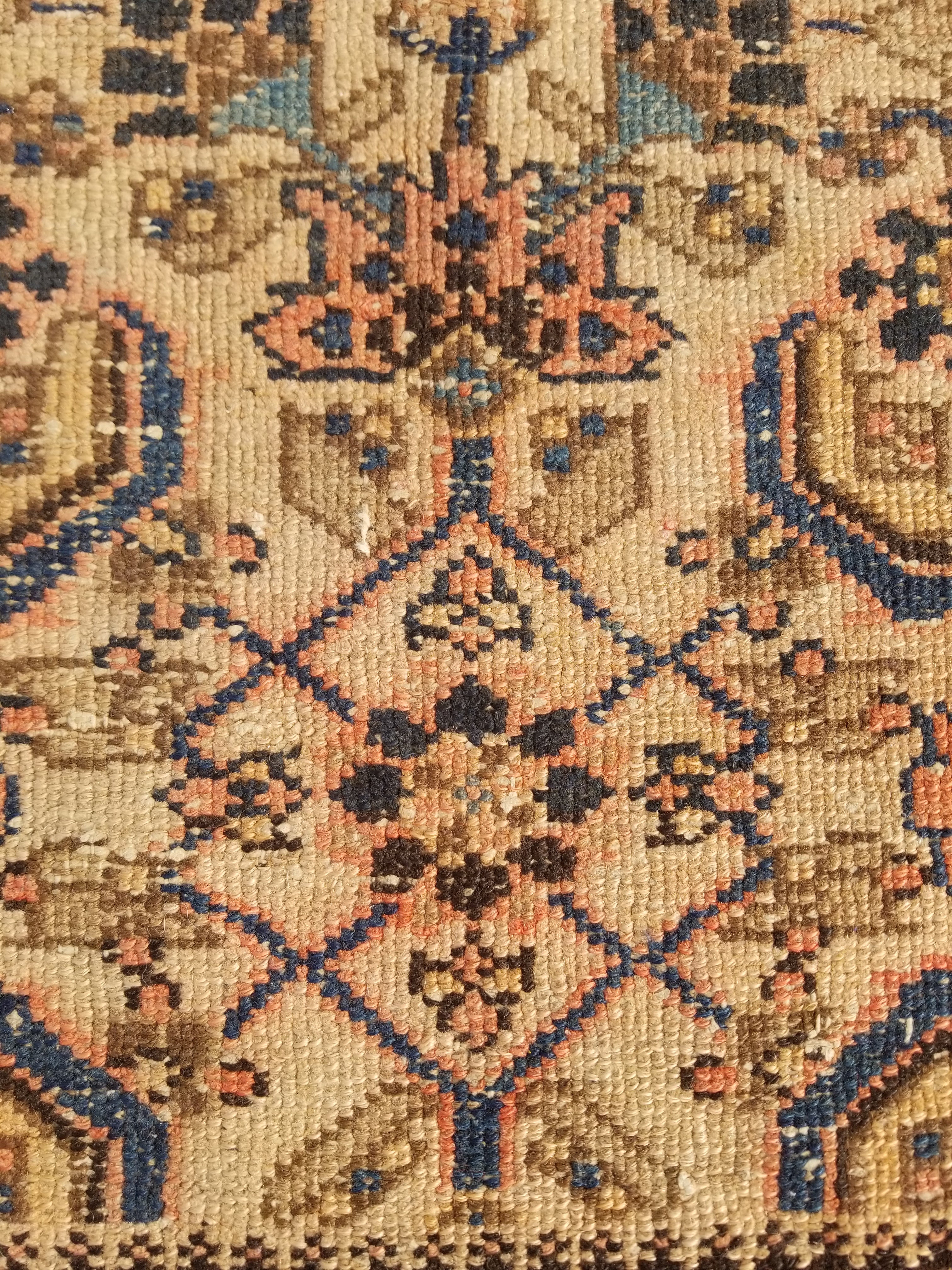 Distressed Antique Traditional Handmade Oriental Wool Multicolor Rug 175x109cm
