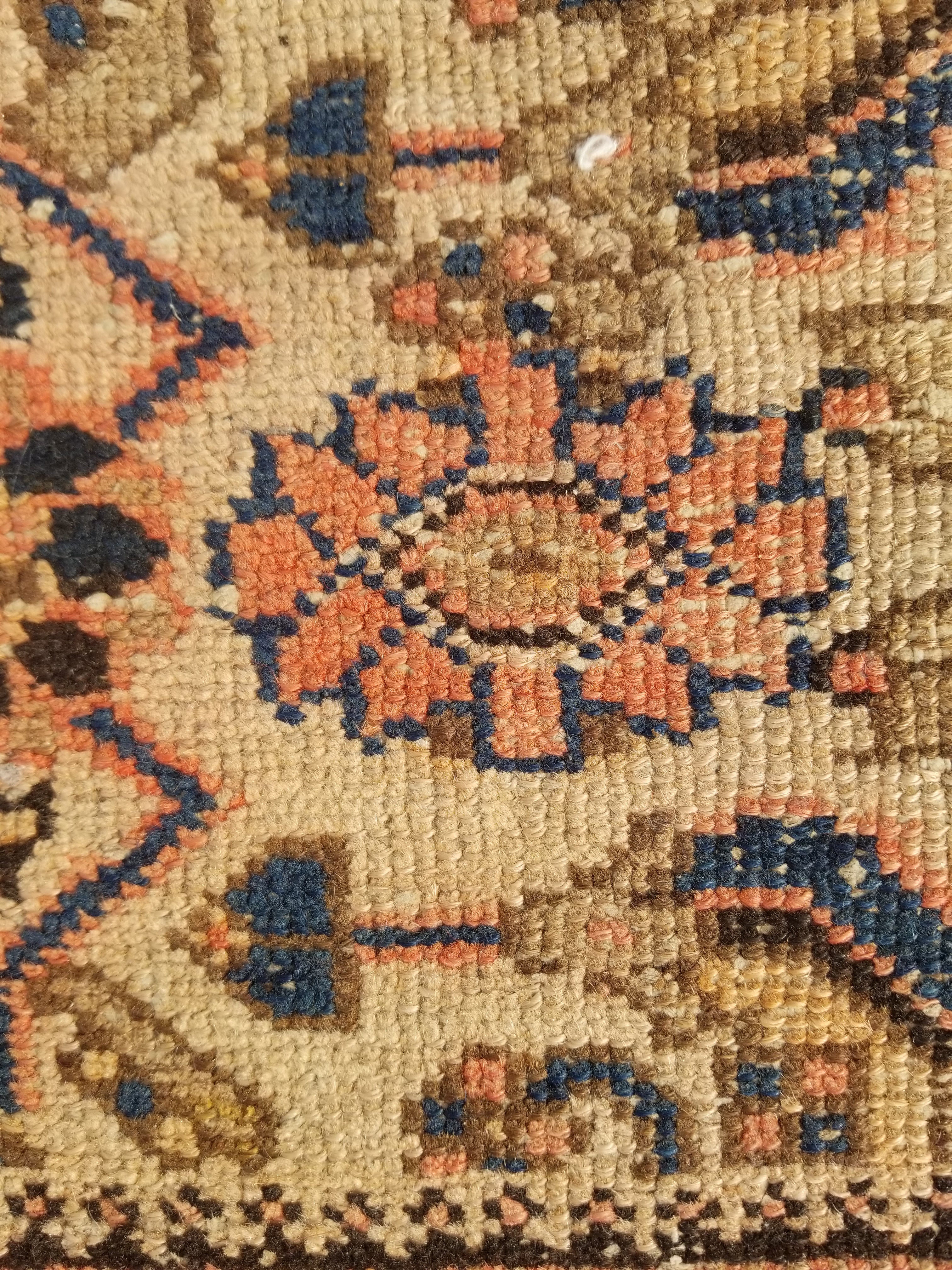 Distressed Antique Traditional Handmade Oriental Wool Multicolor Rug 175x109cm