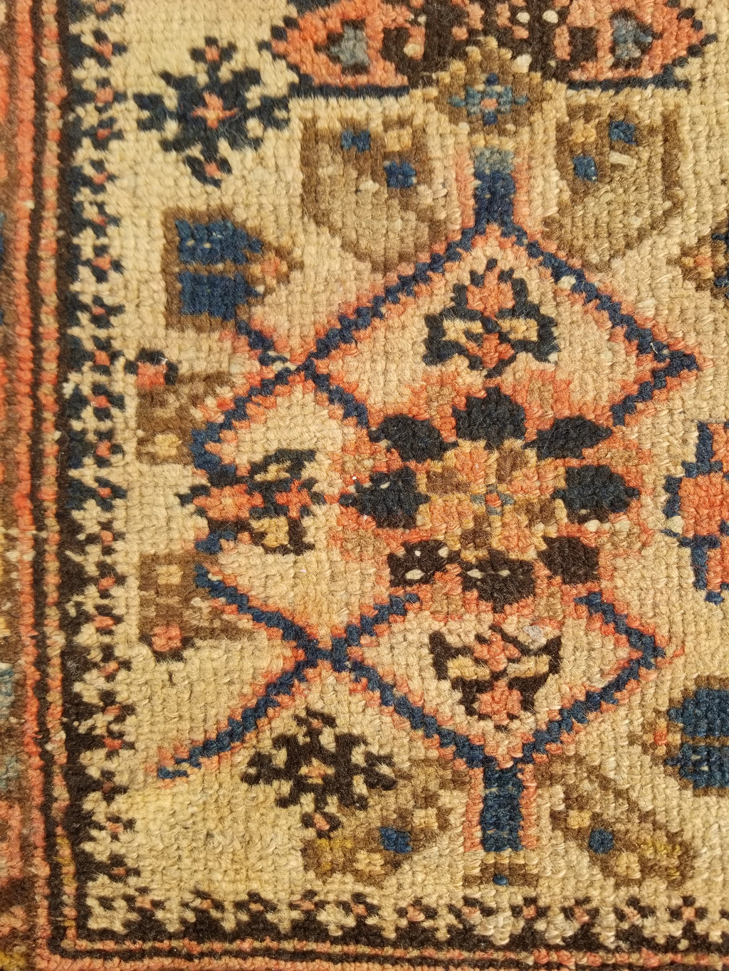 Distressed Antique Traditional Handmade Oriental Wool Multicolor Rug 175x109cm
