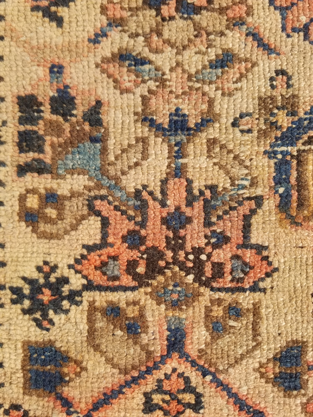 Distressed Antique Traditional Handmade Oriental Wool Multicolor Rug 175x109cm