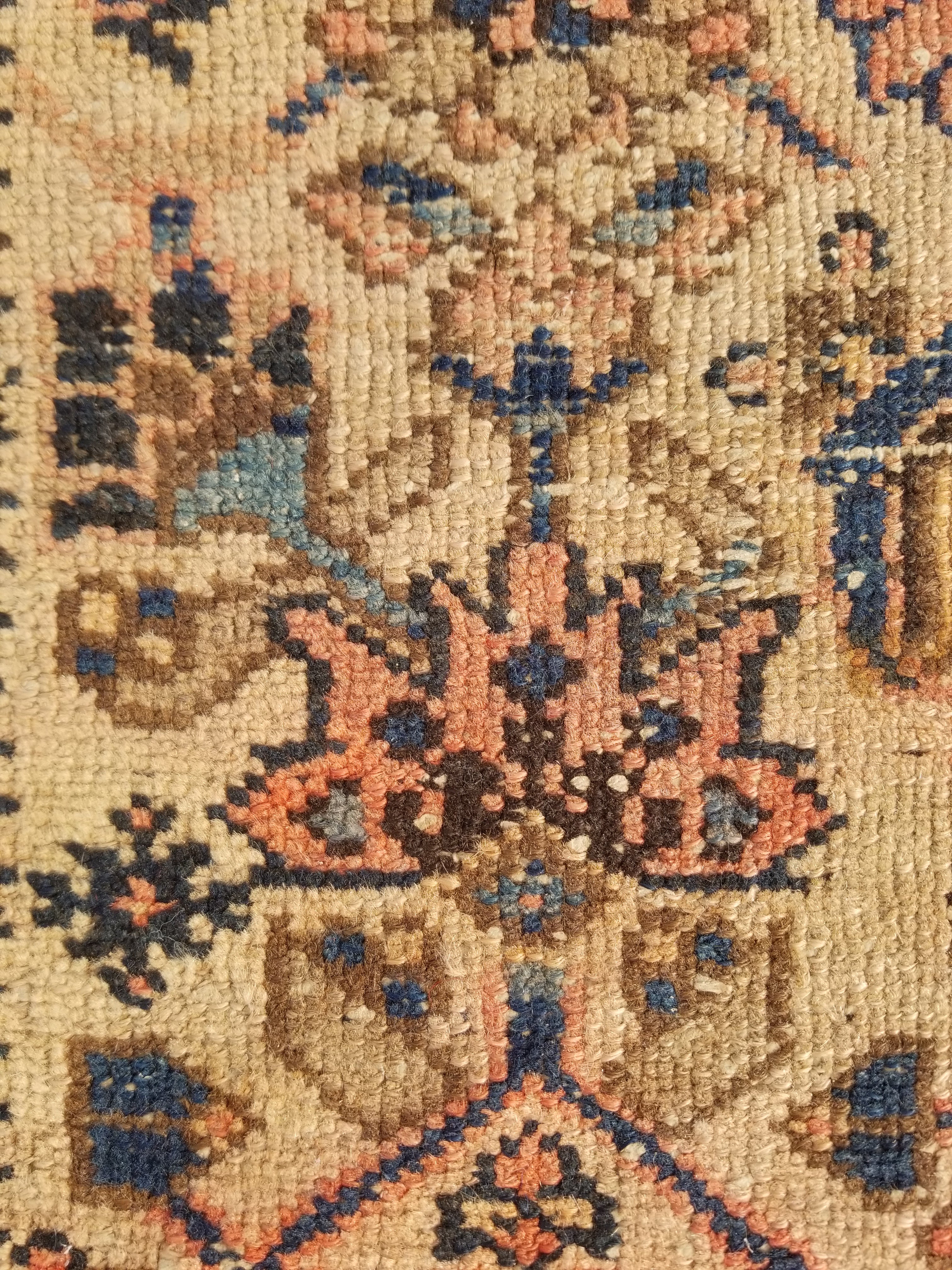 Distressed Antique Traditional Handmade Oriental Wool Multicolor Rug 175x109cm